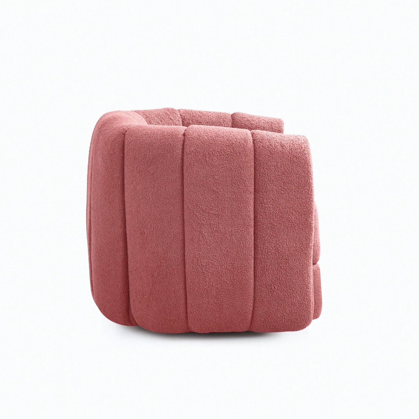 Comfy Swivel Accent Chair For Living Room With Wood Base And Wide Upholstered Seat
