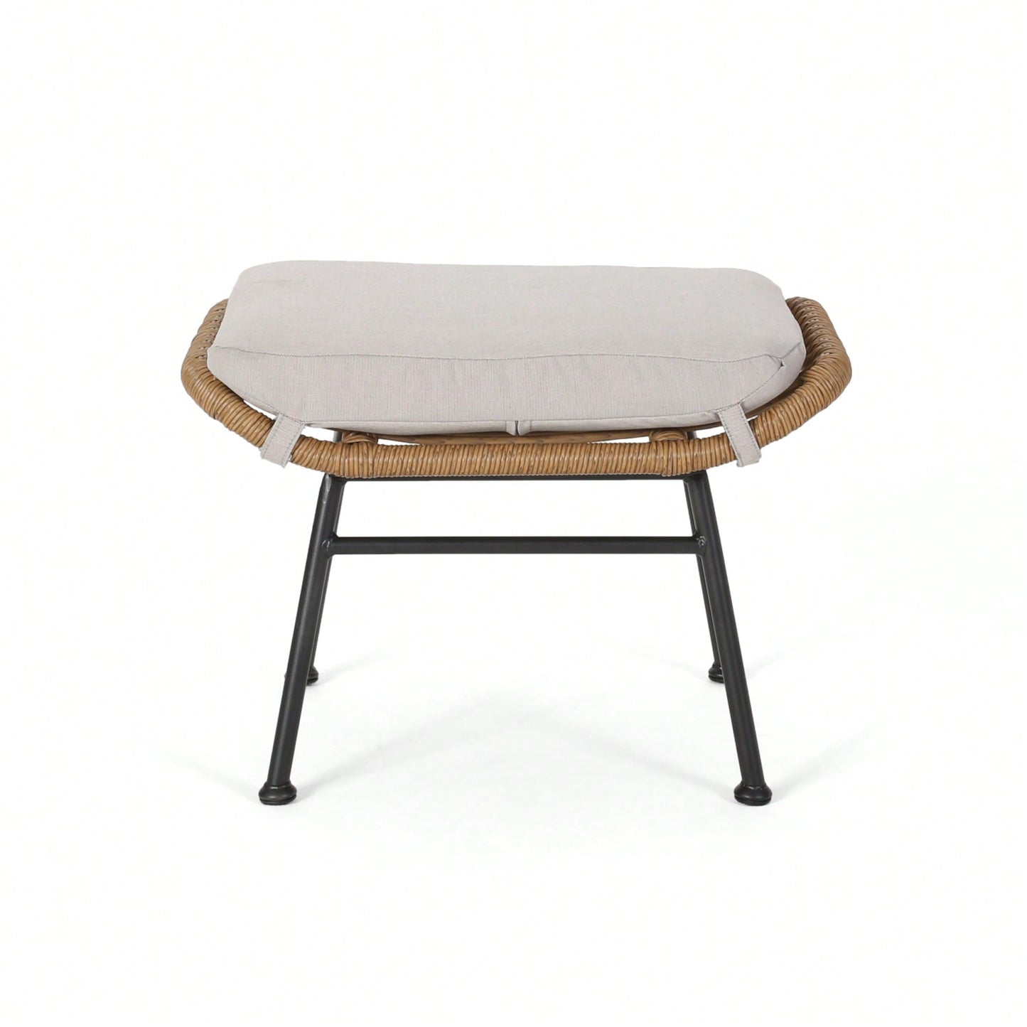 Set Of 2, Stylish Upholstered Ottoman For Living Room Or Bedroom Use