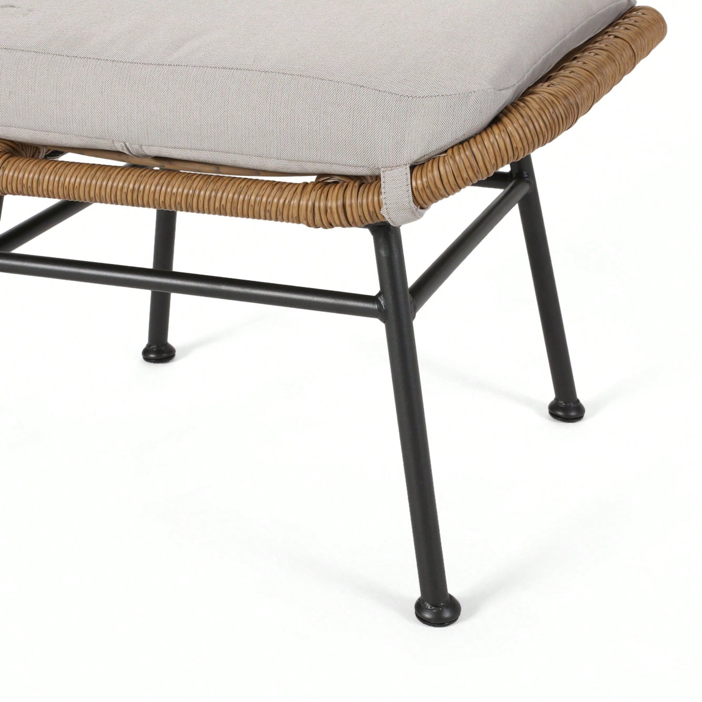Set Of 2, Stylish Upholstered Ottoman For Living Room Or Bedroom Use
