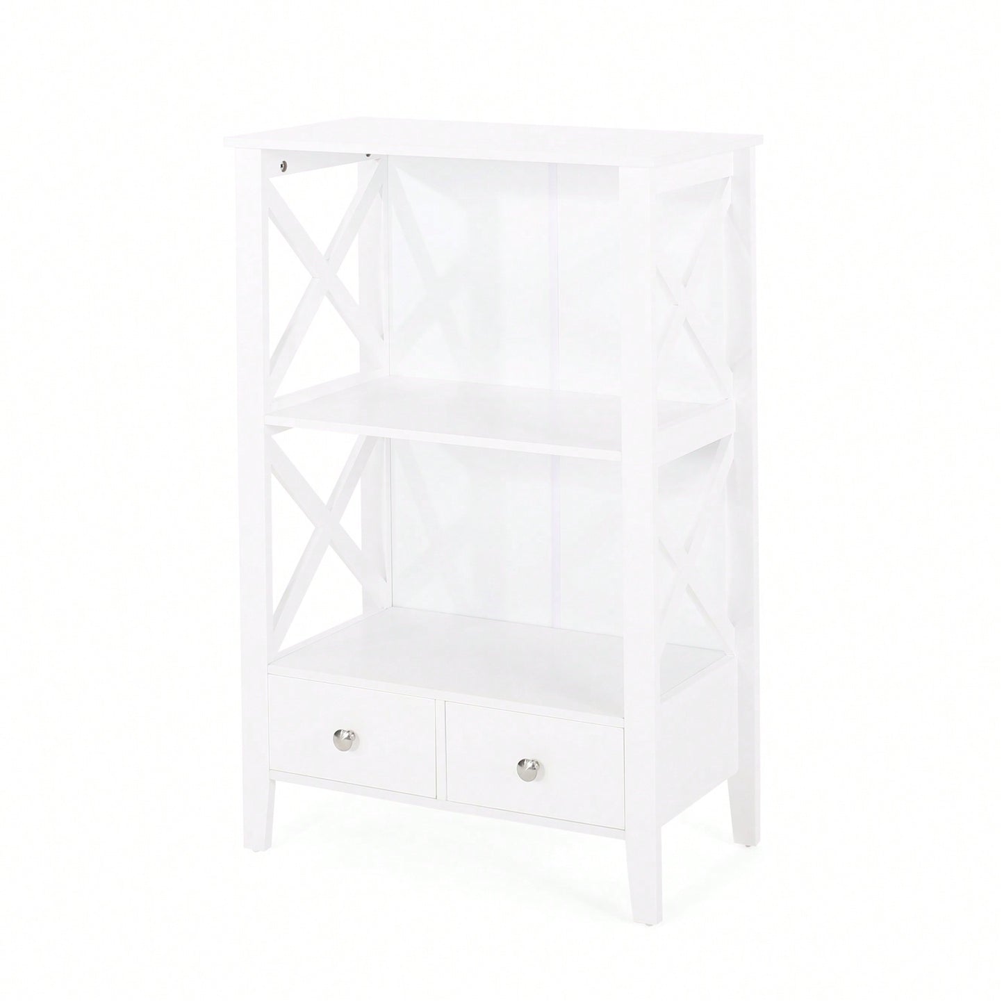 2 Drawer Storage Rack For Organizing Home And Office Essentials