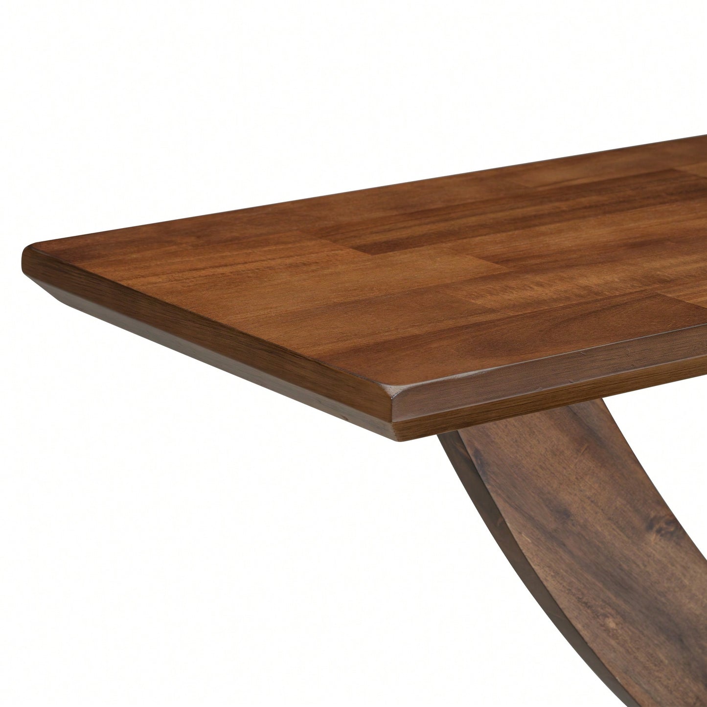 Modern Rustic Cross-Leg Console Table For Living Room Or Bedroom With Sturdy Construction And Ample Surface Space