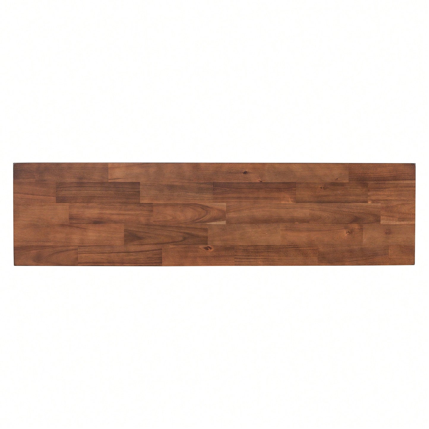 Modern Rustic Cross-Leg Console Table For Living Room Or Bedroom With Sturdy Construction And Ample Surface Space
