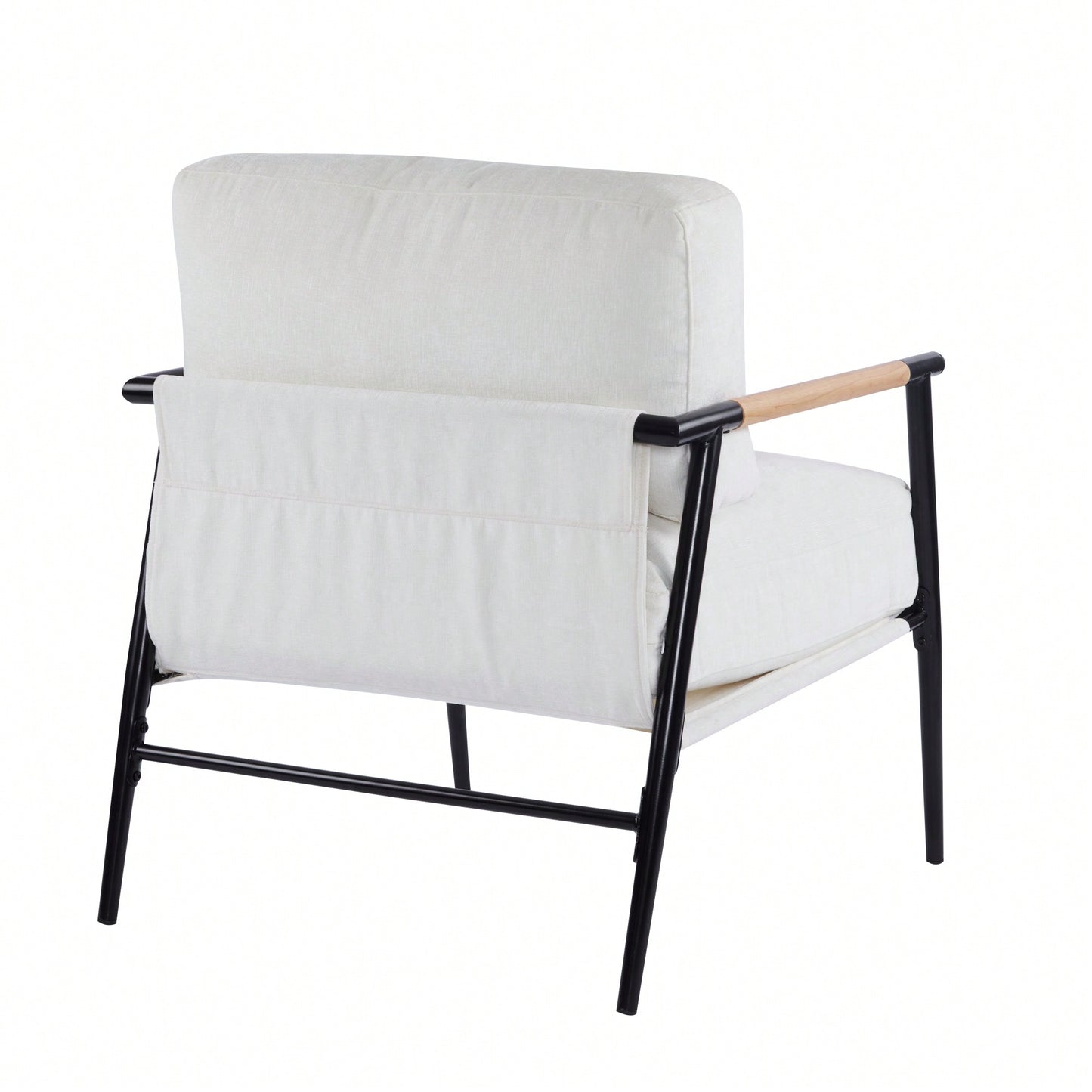 Cozy Modern Accent Chair With Plush Cushions And Stylish Metal Frame For Living Room Bedroom Or Office