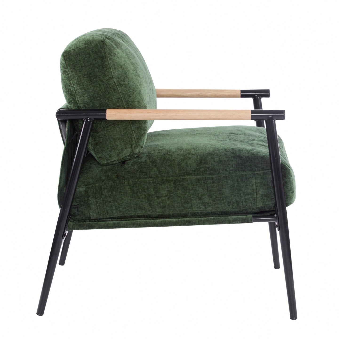 Cozy Modern Accent Chair With Plush Cushions And Stylish Metal Frame For Living Room Bedroom Or Office