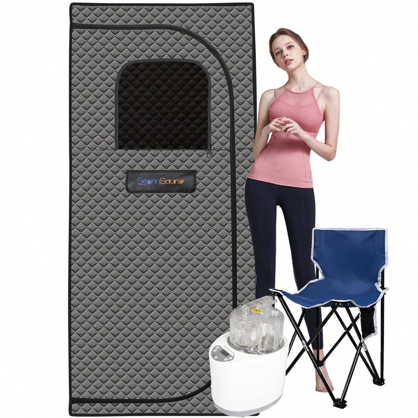 Portable Home Steam Sauna Tent With Heater Chair And Remote - Enjoy A Personal Spa Experience