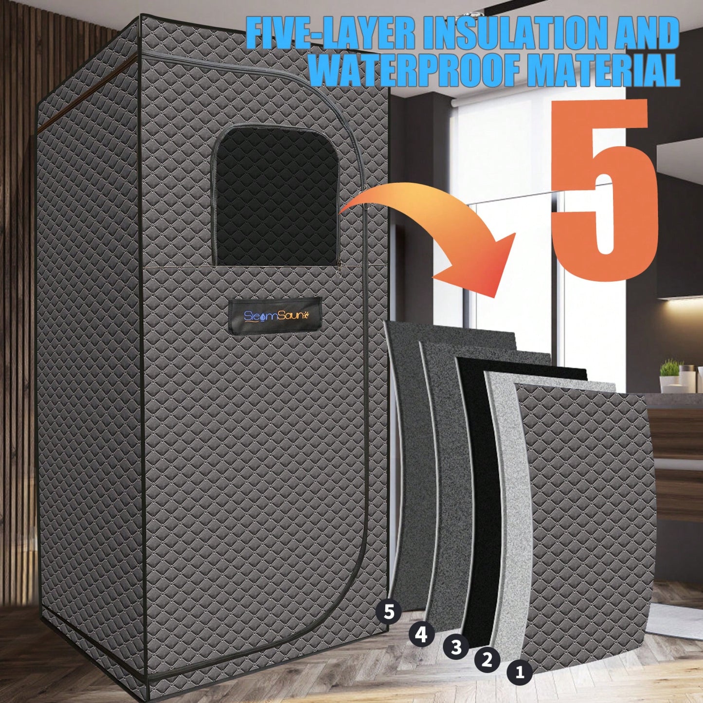 Portable Home Steam Sauna Tent With Heater Chair And Remote - Enjoy A Personal Spa Experience