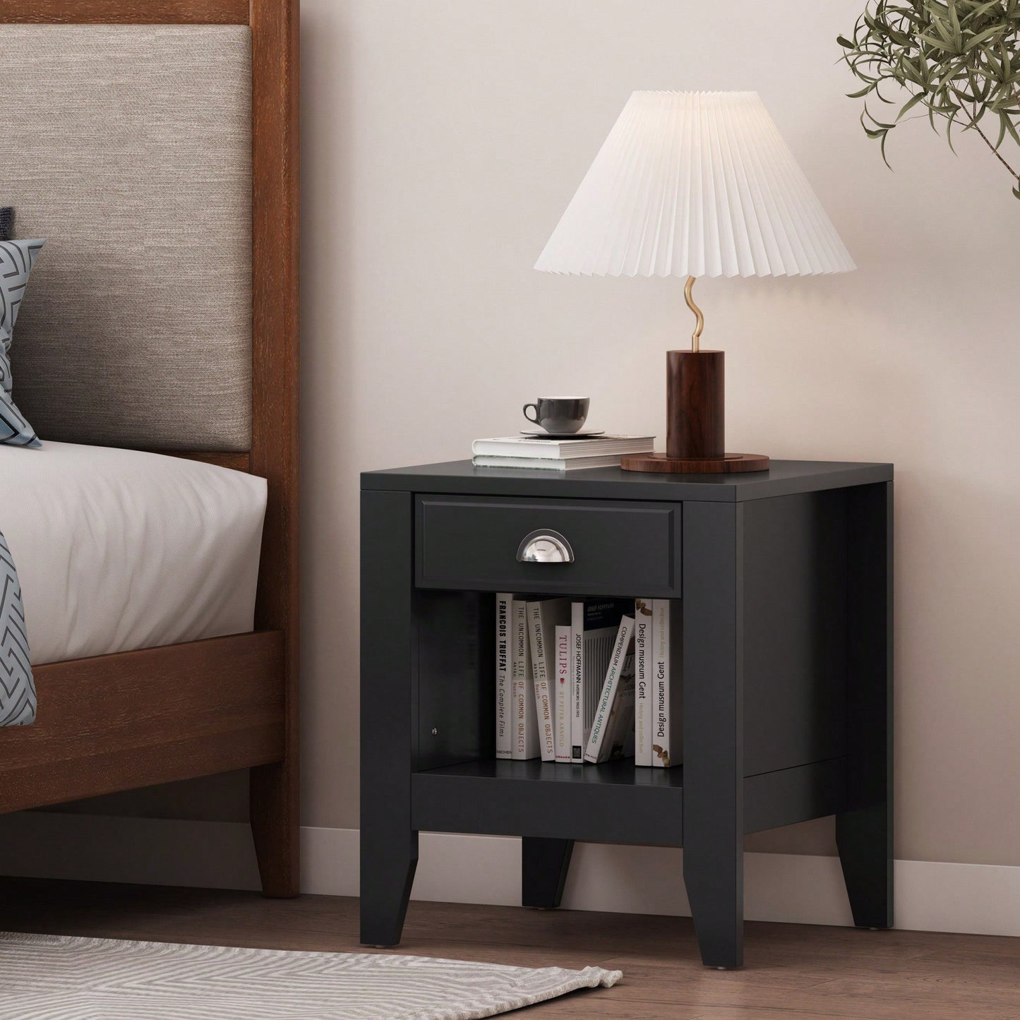 Stylish Modern Side Table For Living Room Or Bedroom Storage And Decor