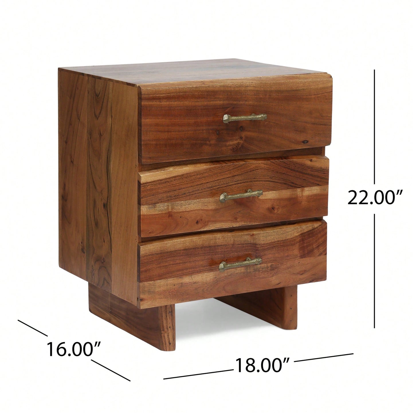 Modern Minimalist Nightstand With Drawer And Open Shelf For Bedroom Storage