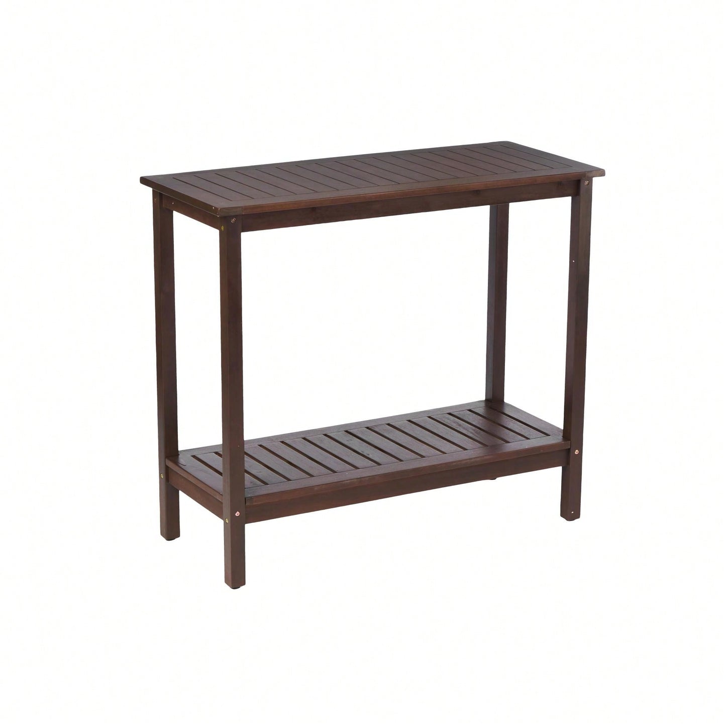 Light Brown Acacia Wood Potting Table For Garden Balcony And Garage