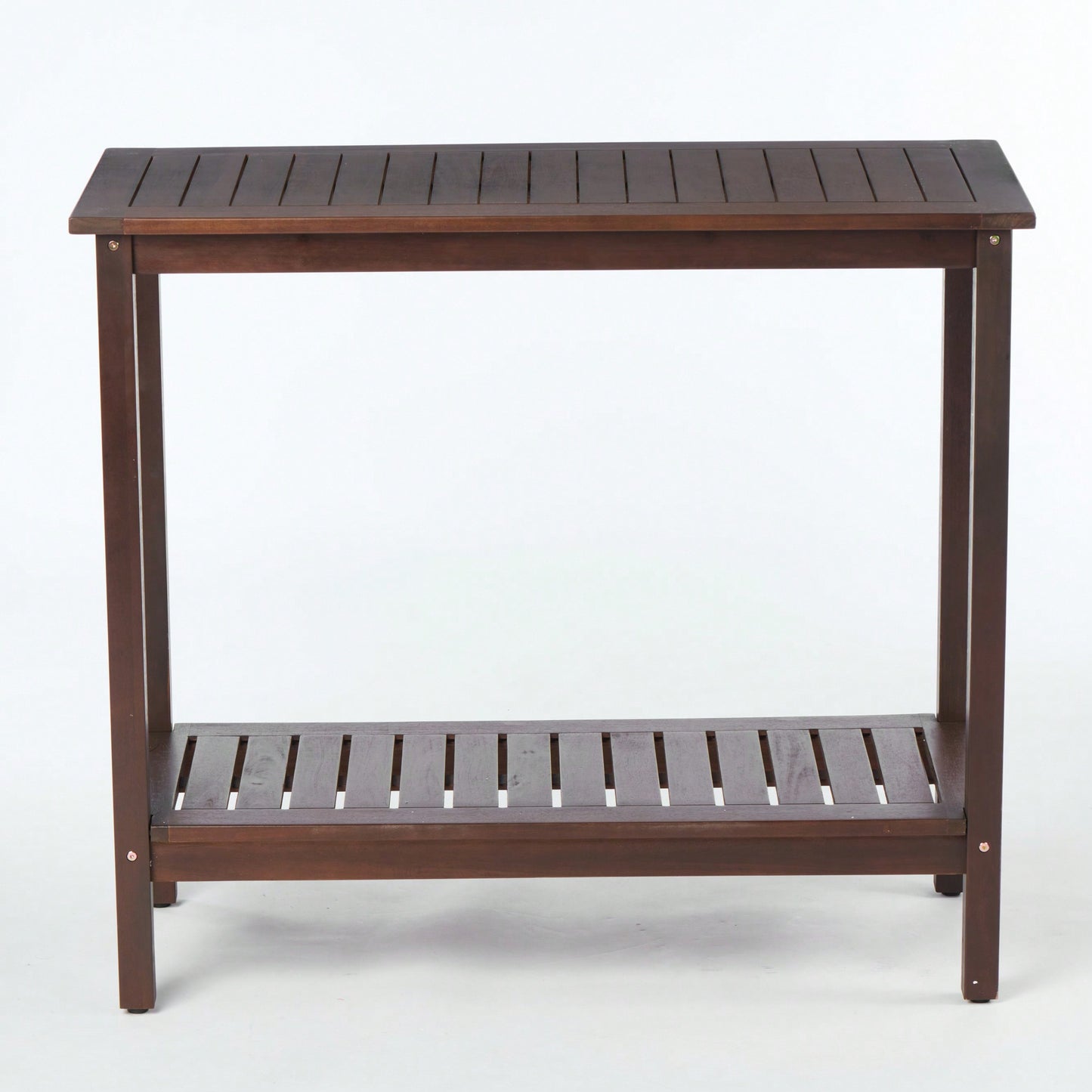 Light Brown Acacia Wood Potting Table For Garden Balcony And Garage