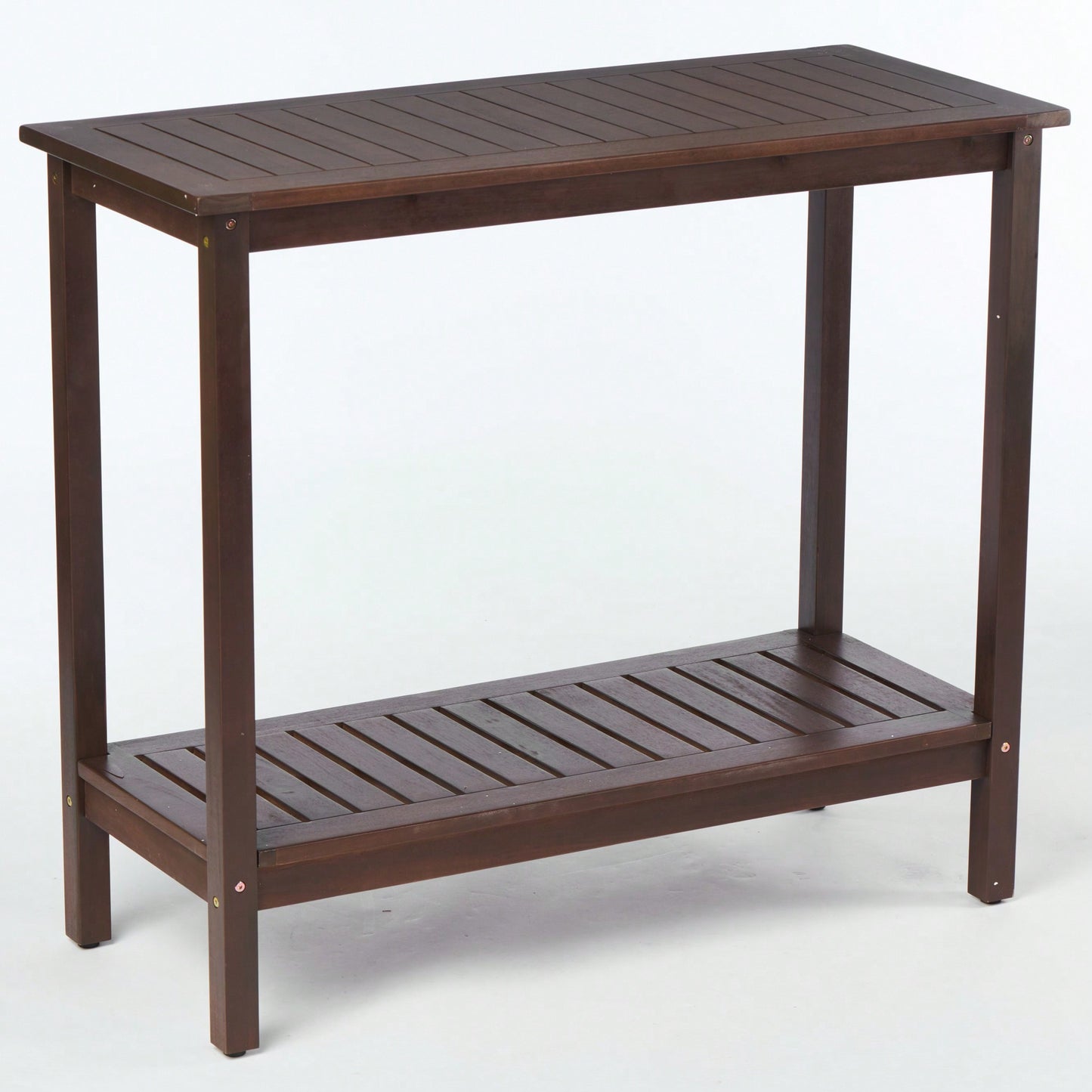 Light Brown Acacia Wood Potting Table For Garden Balcony And Garage