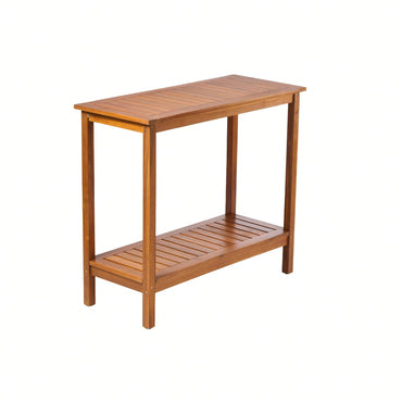 Light Brown Acacia Wood Potting Table For Garden Balcony And Garage
