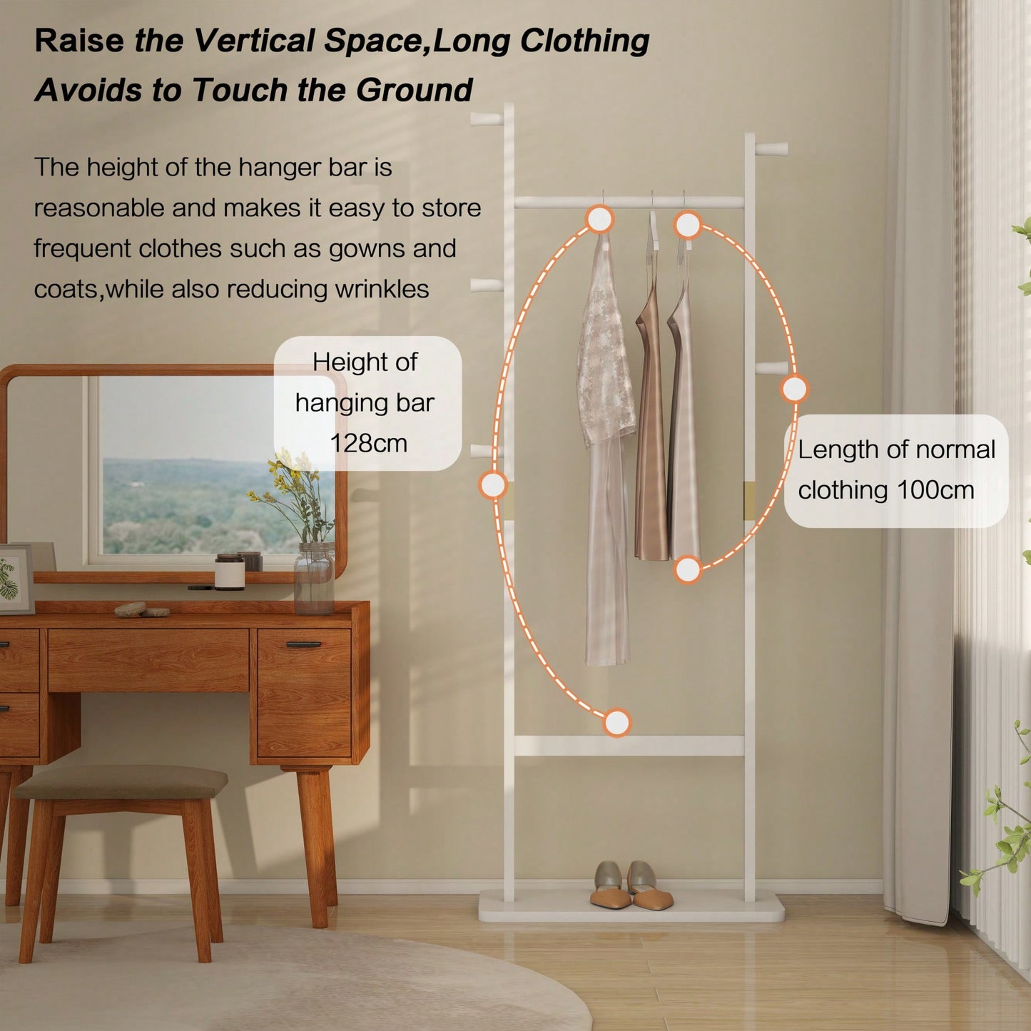 Solid Wood Coat Rack Hanger 23.6x11x64.1in Friendly Easy Assembly Stylish For Bedroom Entrance Living Room