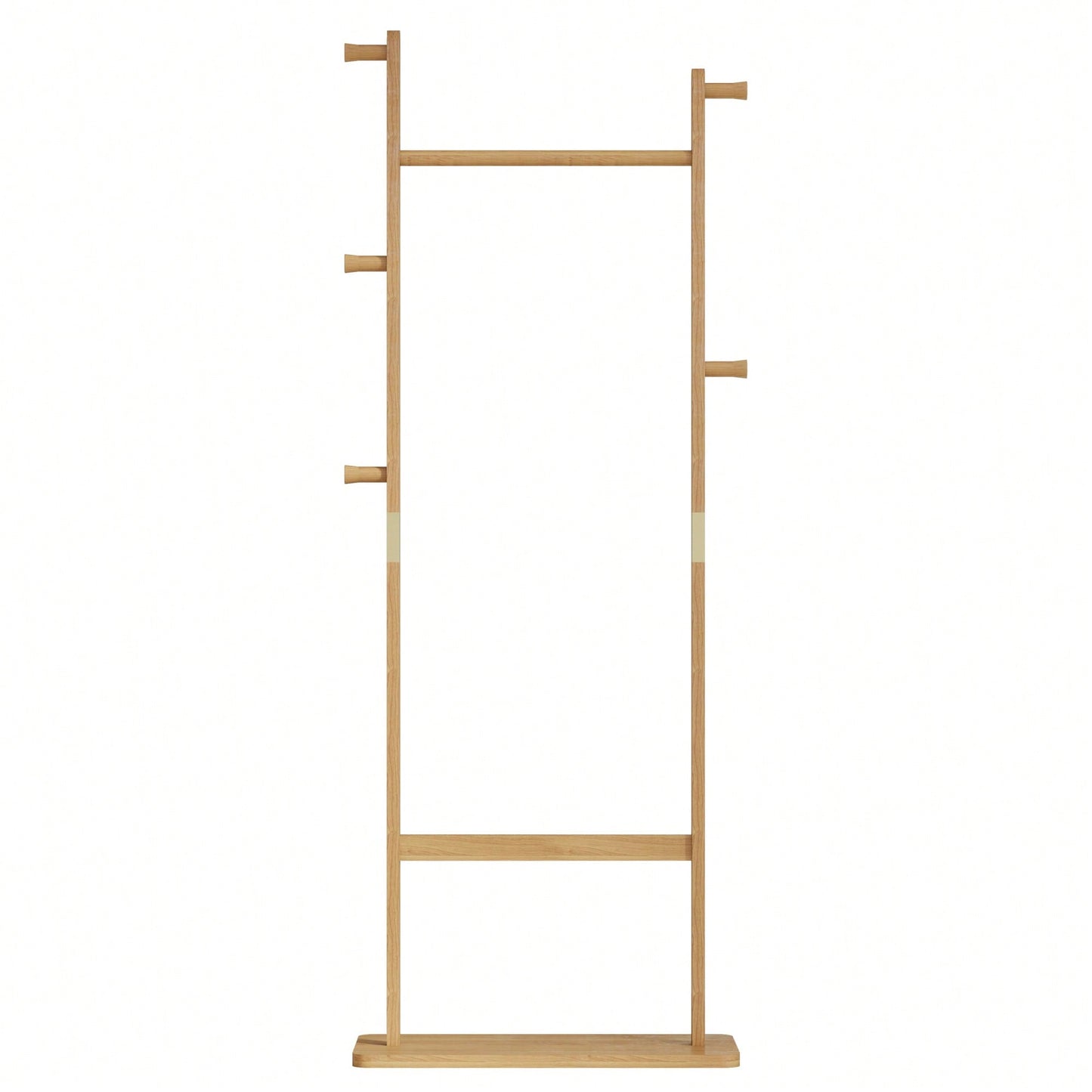 Solid Wood Coat Rack Hanger 23.6x11x64.1in Friendly Easy Assembly Stylish For Bedroom Entrance Living Room