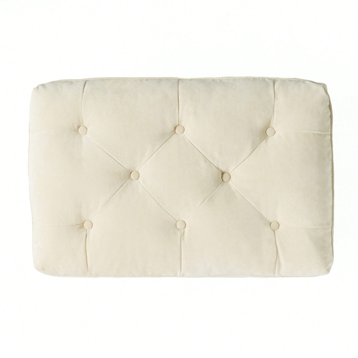 28 Inch Pillow Top Storage Ottoman For Living Room And Bedroom Decor