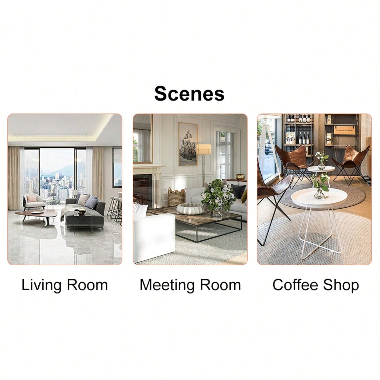 Modern White MDF Circular Pattern Coffee Table 31.4 Inch Ideal For Small Spaces And Living Rooms