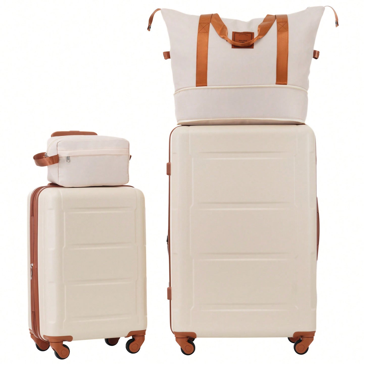 Expandable 2 Piece Lightweight Luggage Set With Spinner Wheels And TSA Lock 20 Inch And 28 Inch Suitcases