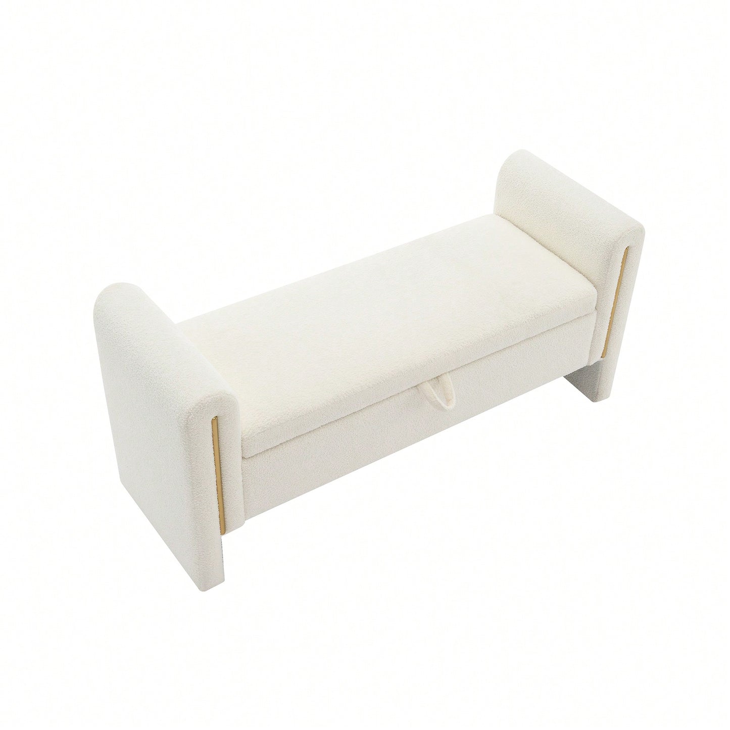 Cozy Upholstered Bed End Bench With Storage And Arms For Living Room Bedroom Dorm Stylish Teddy Grey Footrest And Vanity Stool