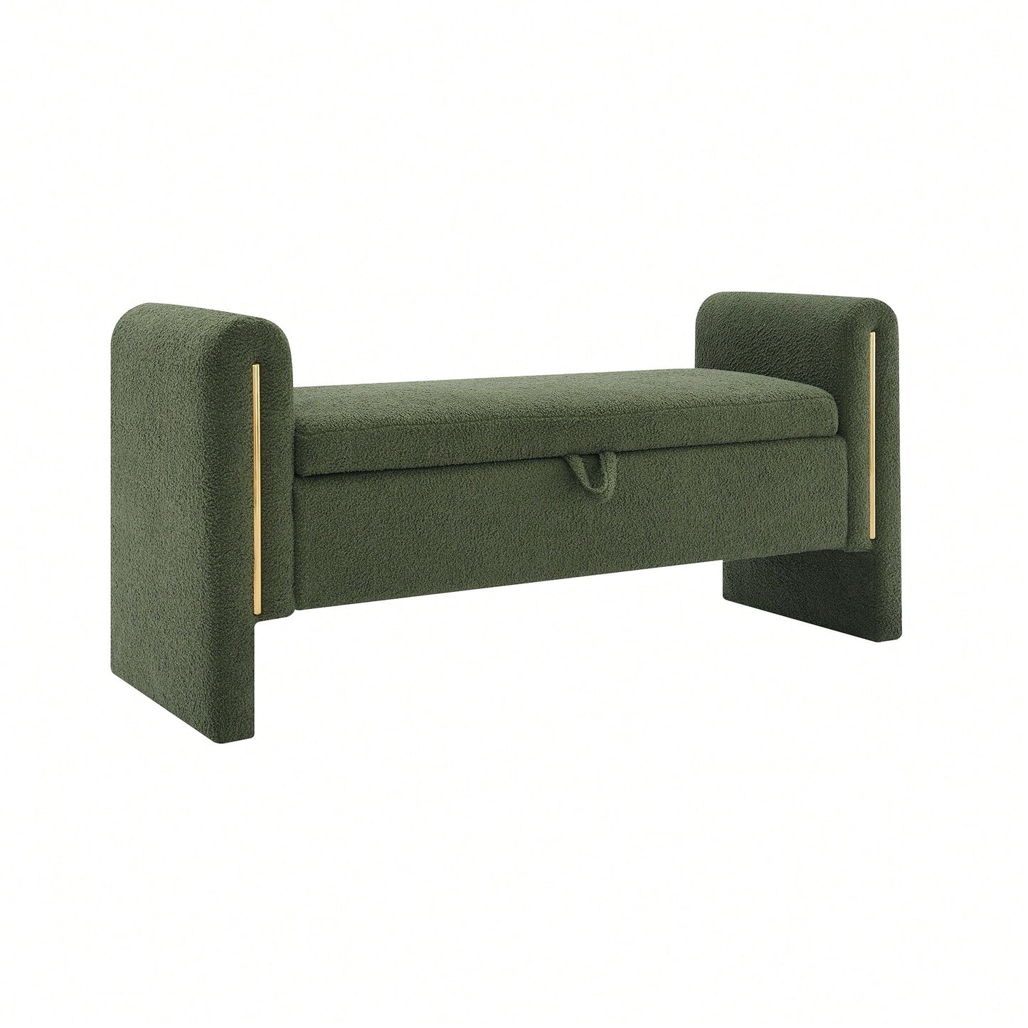 Cozy Upholstered Bed End Bench With Storage And Arms For Living Room Bedroom Dorm Stylish Teddy Grey Footrest And Vanity Stool