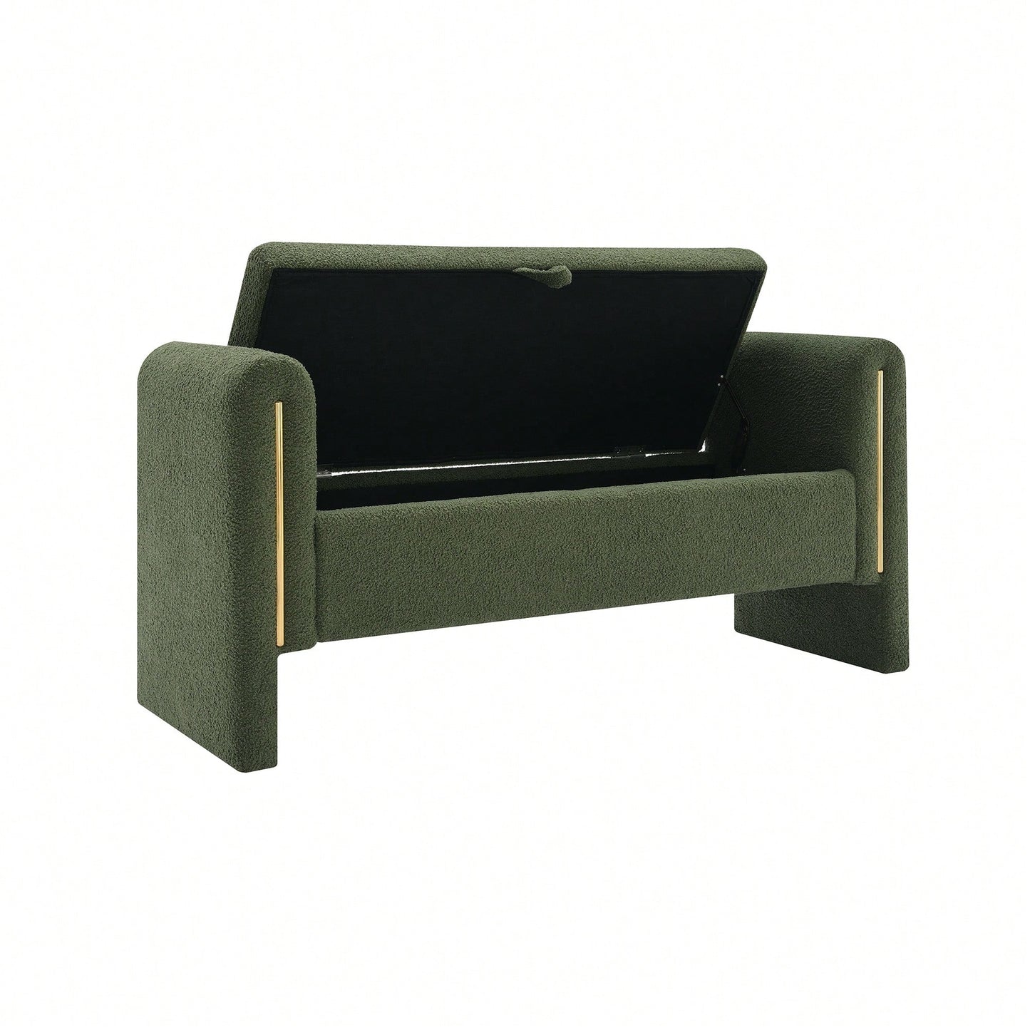 Cozy Upholstered Bed End Bench With Storage And Arms For Living Room Bedroom Dorm Stylish Teddy Grey Footrest And Vanity Stool