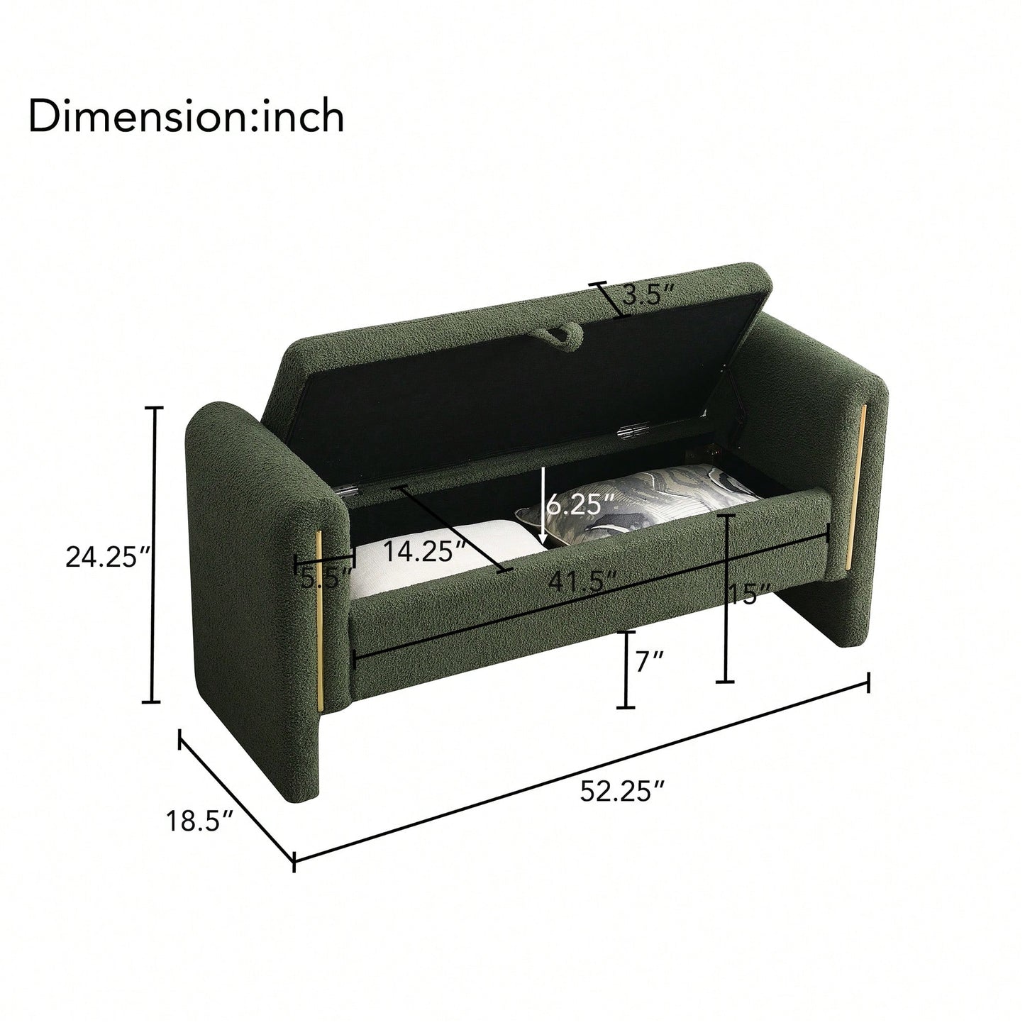 Cozy Upholstered Bed End Bench With Storage And Arms For Living Room Bedroom Dorm Stylish Teddy Grey Footrest And Vanity Stool