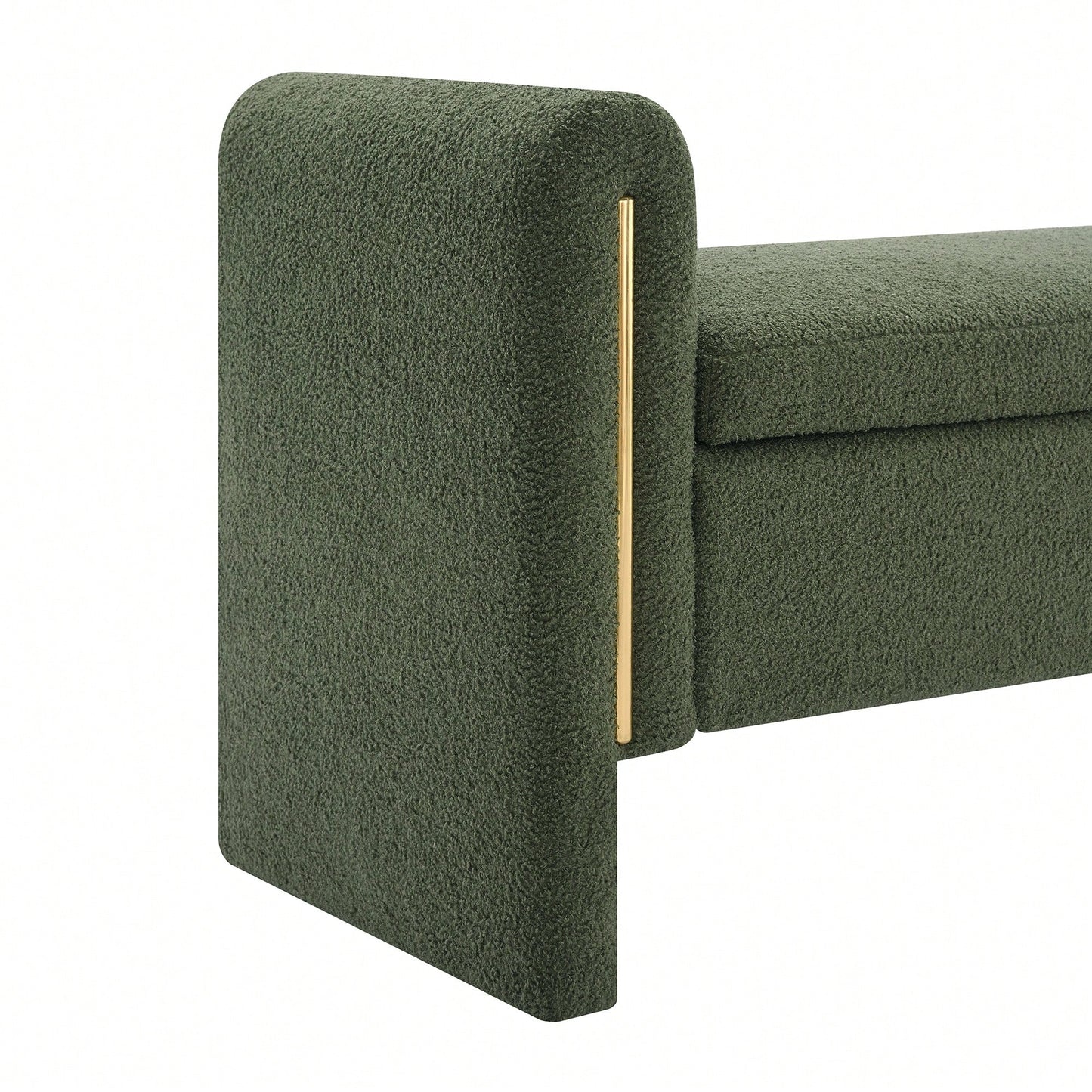Cozy Upholstered Bed End Bench With Storage And Arms For Living Room Bedroom Dorm Stylish Teddy Grey Footrest And Vanity Stool