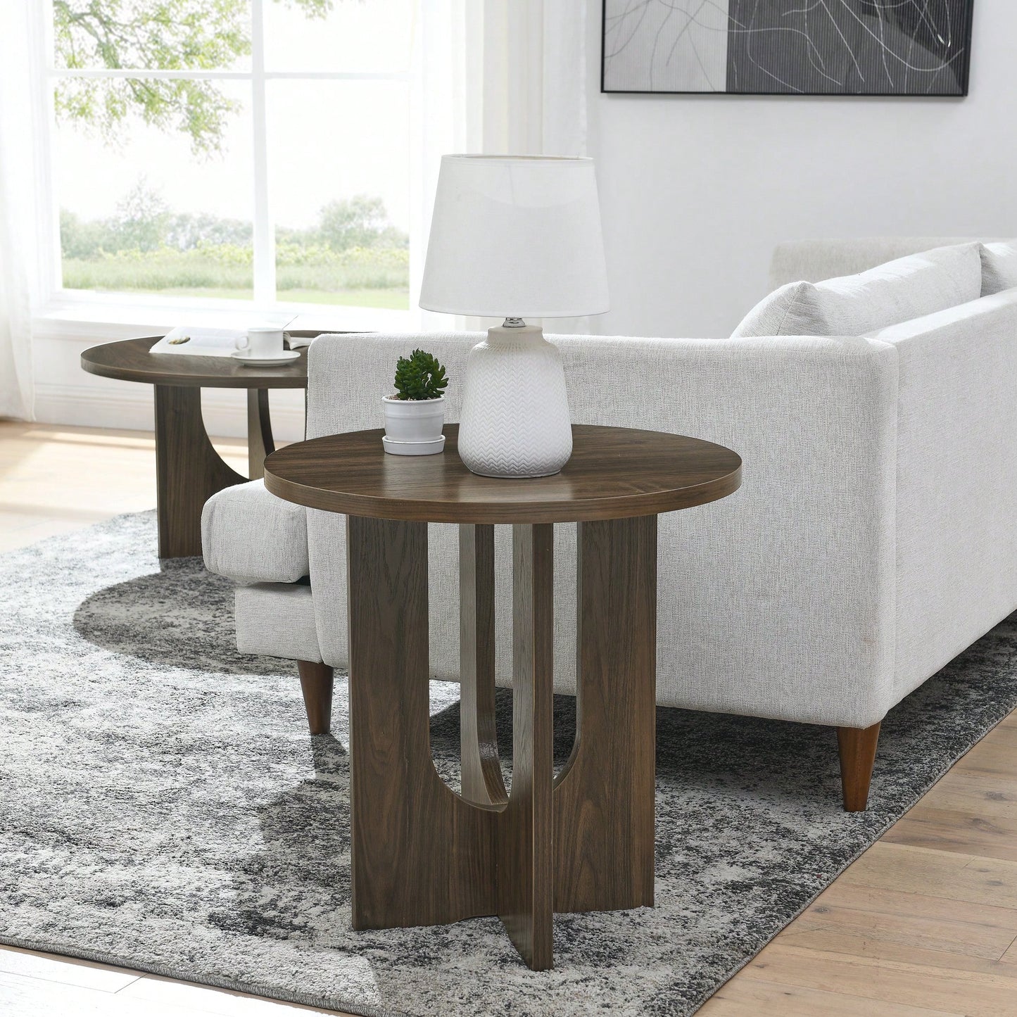 Elegant Solid Wood Modern Coffee Table For Living Room