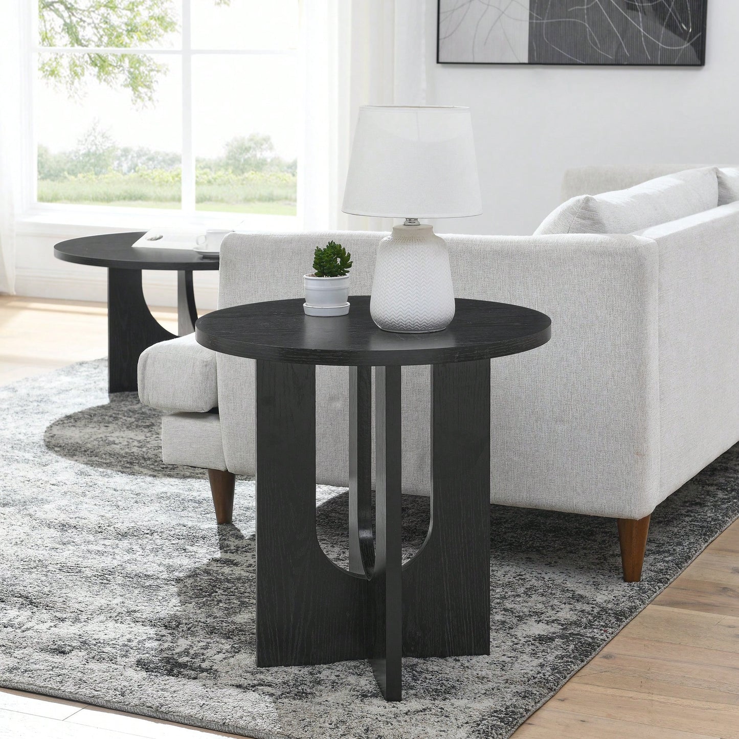 Elegant Solid Wood Modern Coffee Table For Living Room