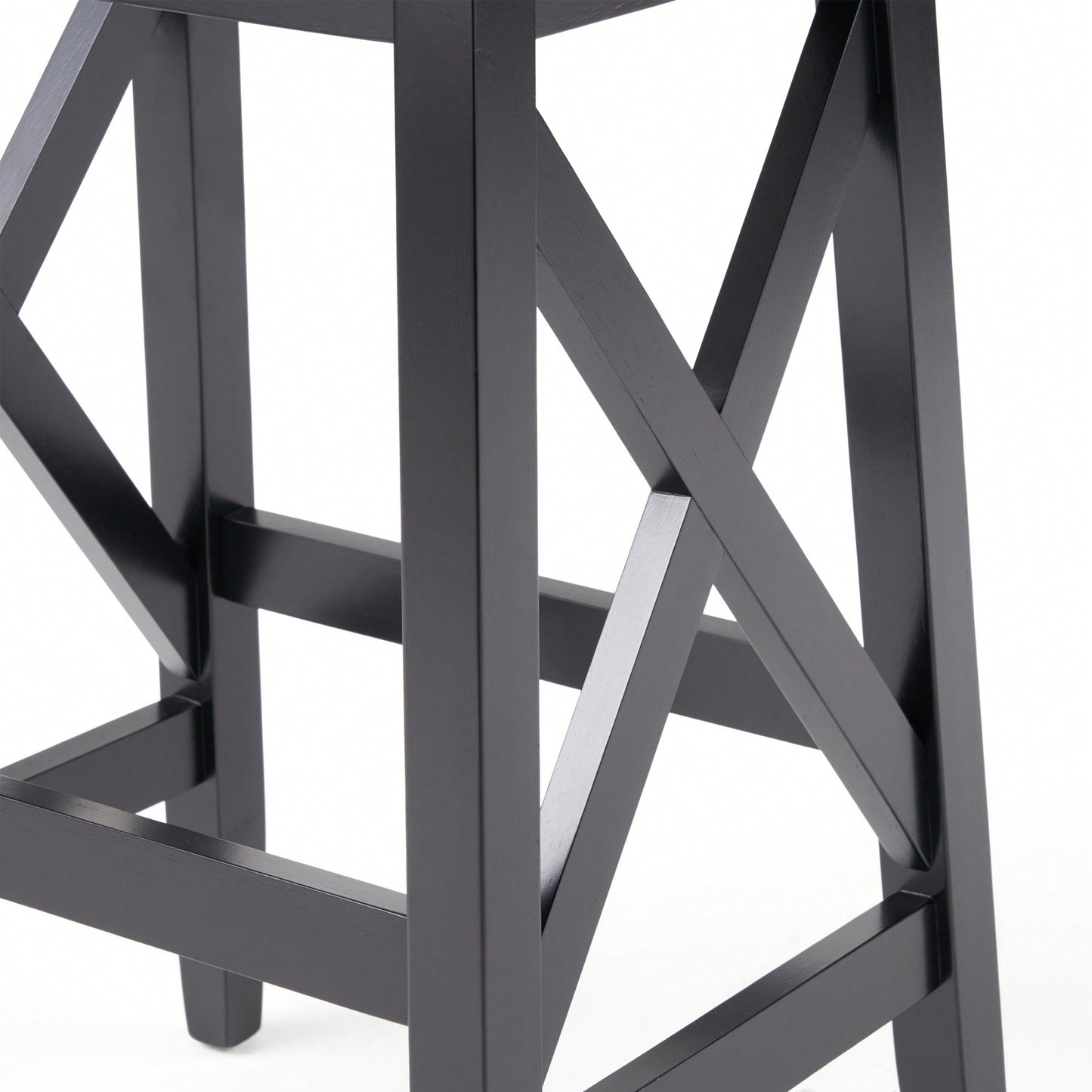Set Of 2, Elegant Modern Saddle Barstool With Comfortable Cushion And Stylish Design For Kitchen Or Home Bar