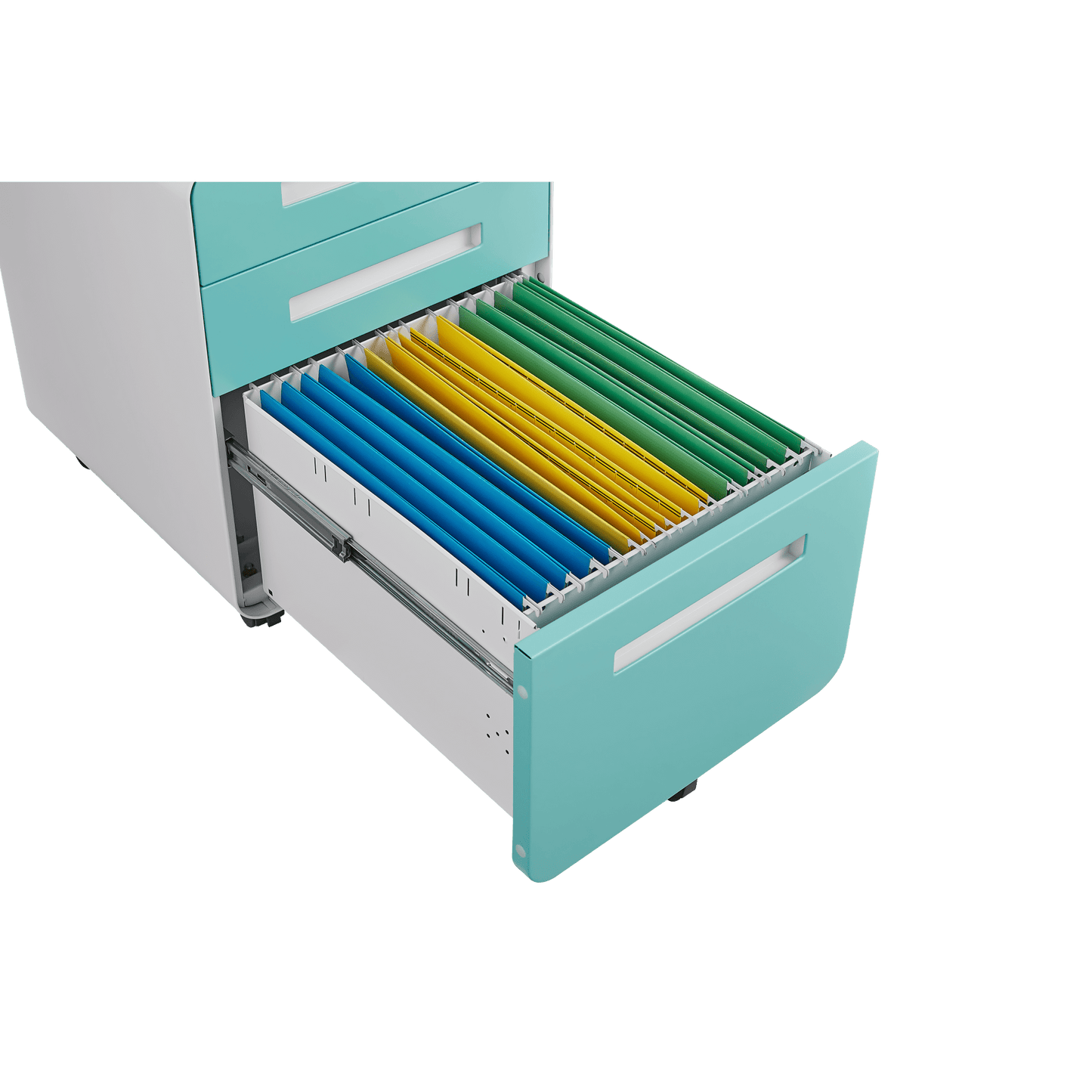 3 Drawer Mobile File Cabinet Under Desk Versatile Storage for Legal Letter A4 Files 5 Wheel Anti-Tilt Cold Rolled Steel Waterproof Design
