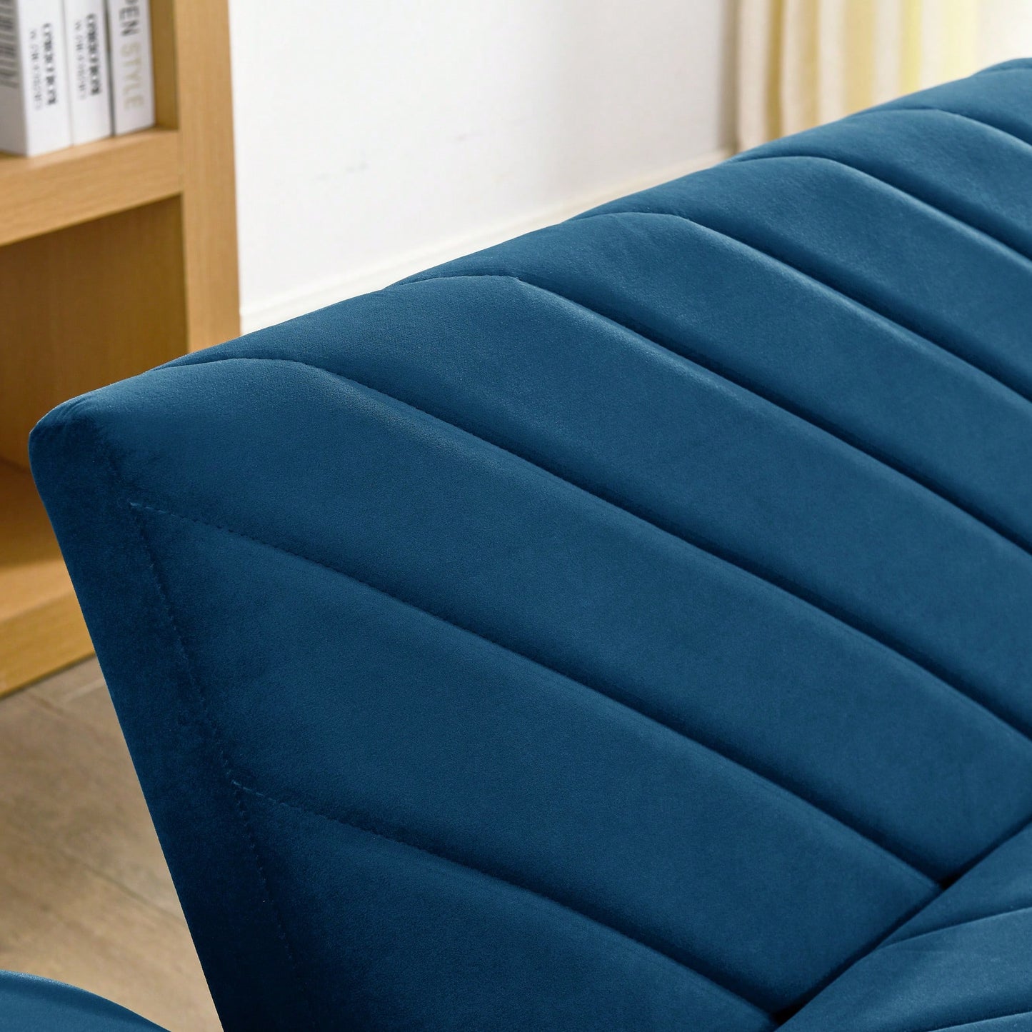 Tufted Convertible Futon Couch With Adjustable Armrests For Small Spaces And Apartments