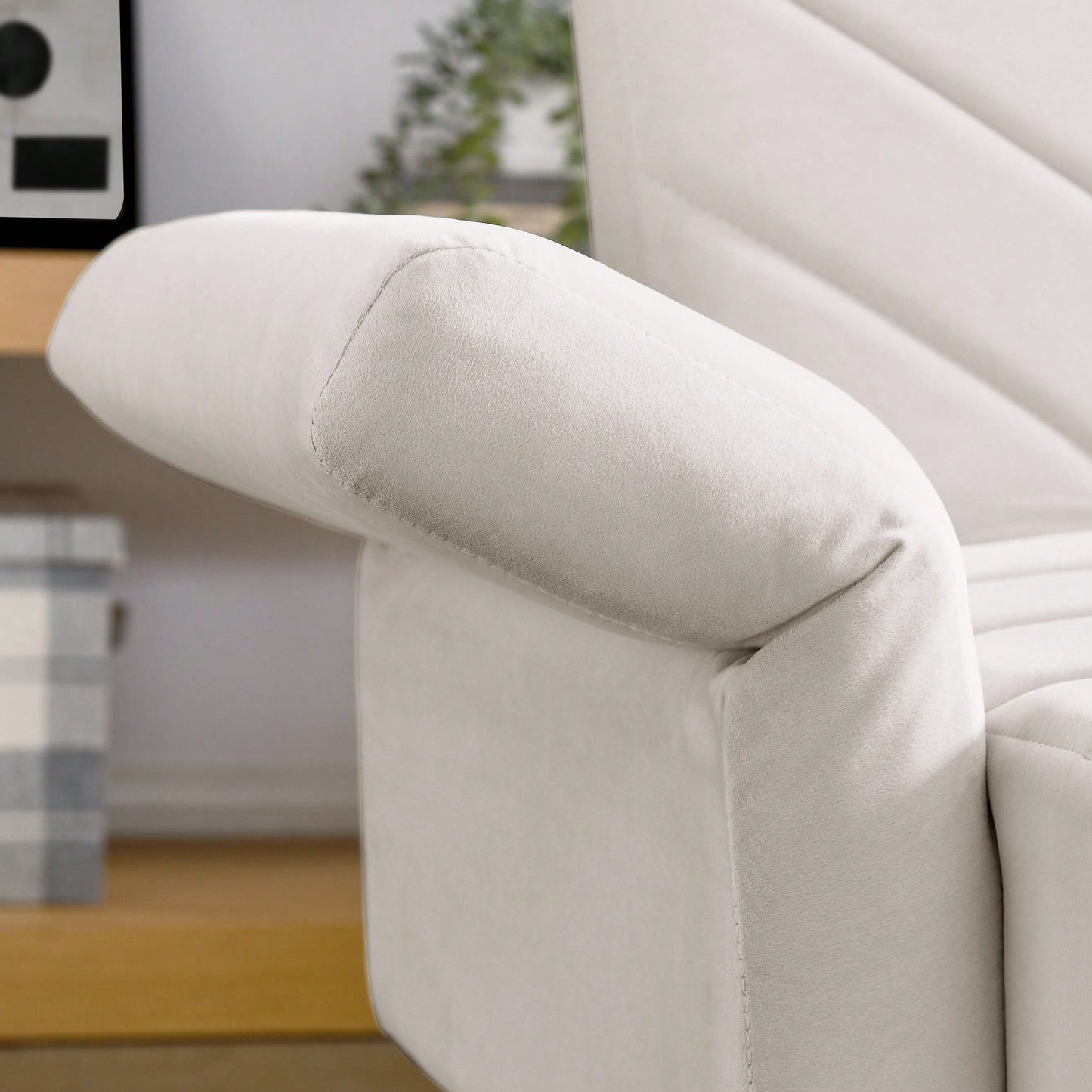 Tufted Convertible Futon Couch With Adjustable Armrests For Small Spaces And Apartments