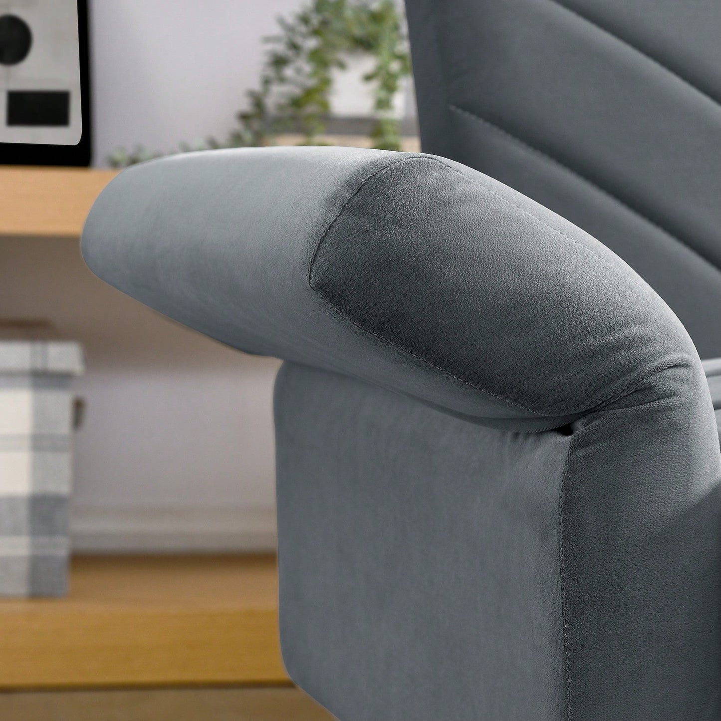 Tufted Convertible Futon Couch With Adjustable Armrests For Small Spaces And Apartments