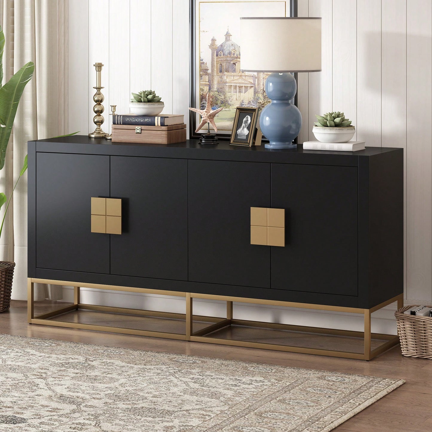 Light Luxury Cabinet With Unique Support Legs And Adjustable Shelves For Living Rooms Corridors And Study Rooms