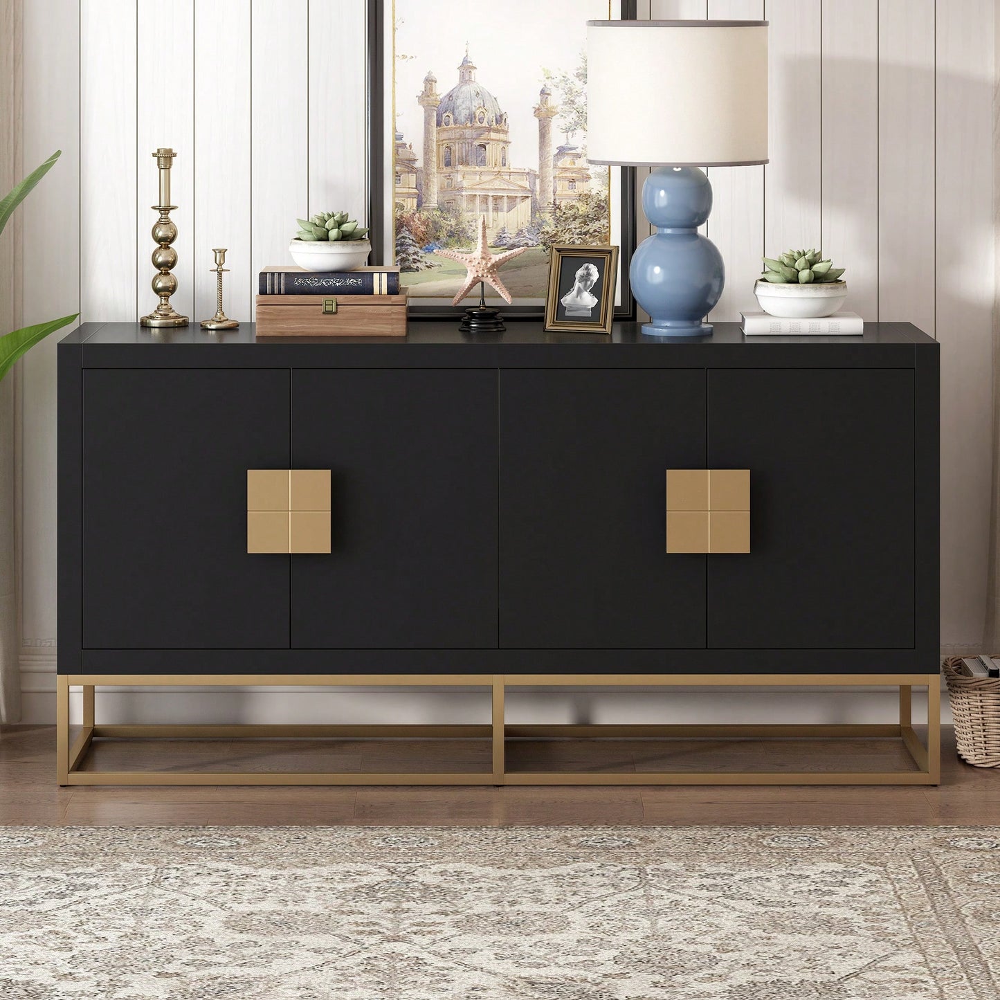 Light Luxury Cabinet With Unique Support Legs And Adjustable Shelves For Living Rooms Corridors And Study Rooms