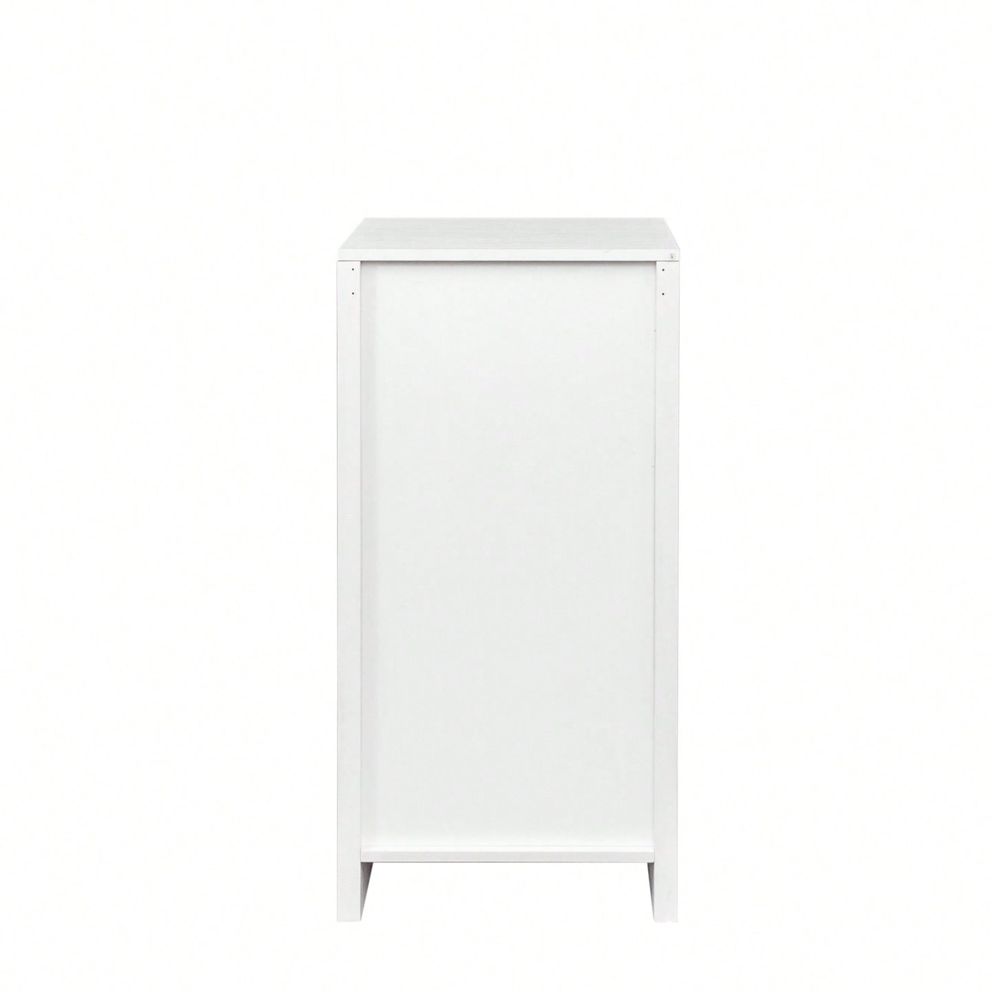 Elegant White Modular Wine Bar Buffet Cabinet With Hutch For Dining Room Storage And Display