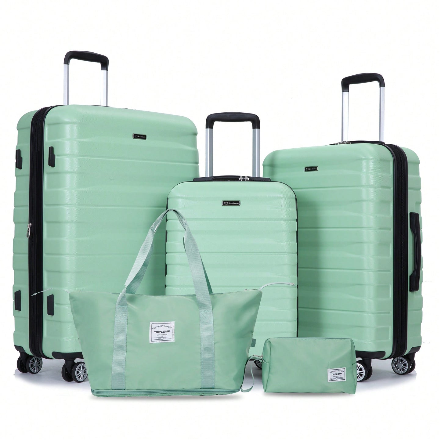 Expandable 5-Piece Hard Shell Luggage Set With TSA Lock And Spinner Wheels Lightweight Travel Bags For Men And Women