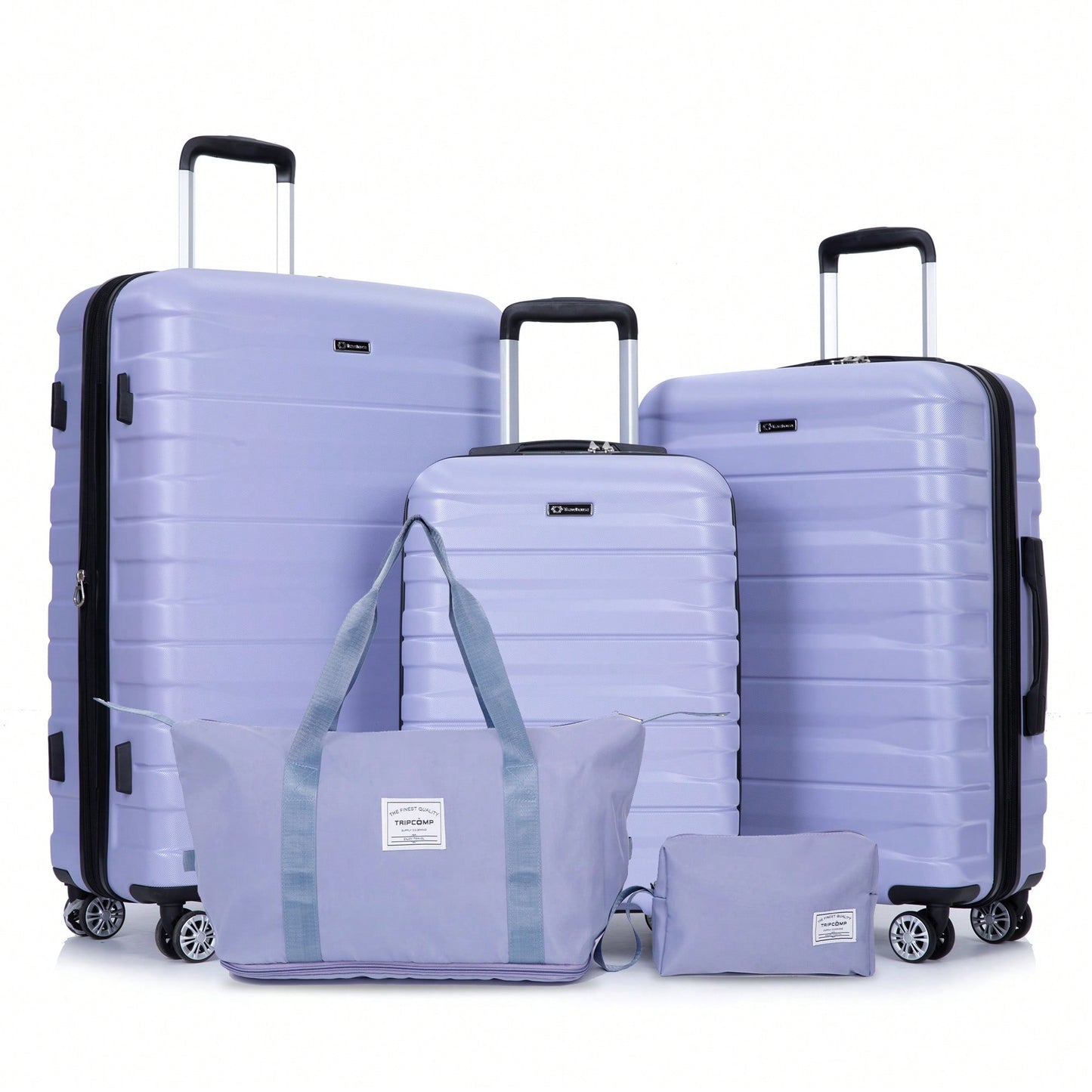 Expandable 5-Piece Hard Shell Luggage Set With TSA Lock And Spinner Wheels Lightweight Travel Bags For Men And Women