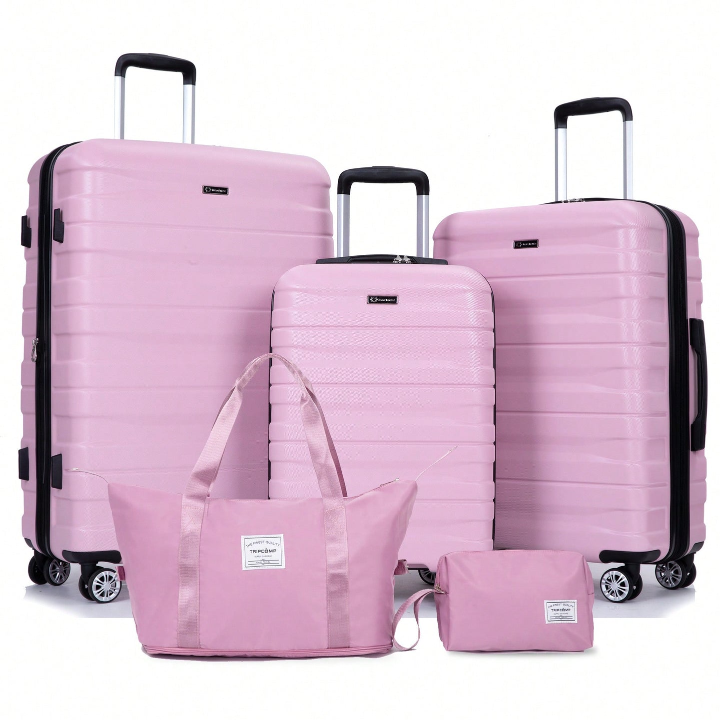 Expandable 5-Piece Hard Shell Luggage Set With TSA Lock And Spinner Wheels Lightweight Travel Bags For Men And Women
