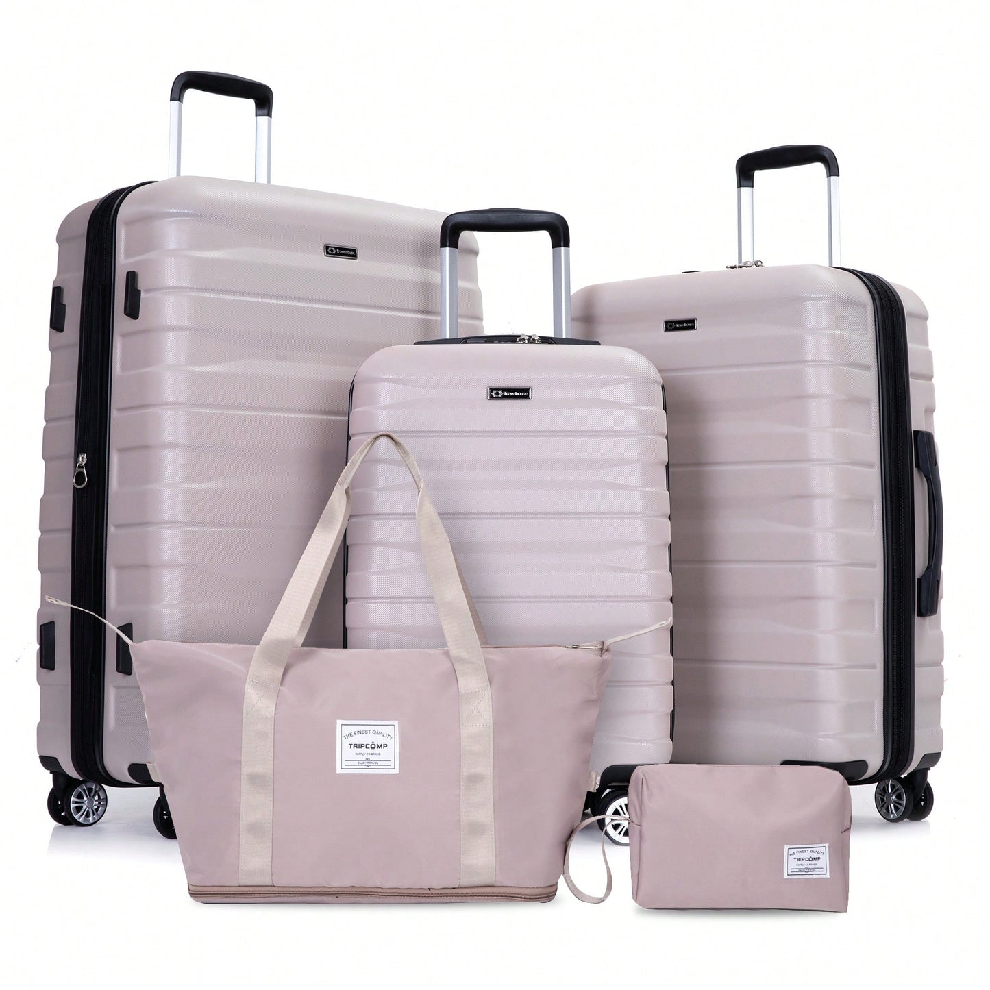 Expandable 5-Piece Hard Shell Luggage Set With TSA Lock And Spinner Wheels Lightweight Travel Bags For Men And Women