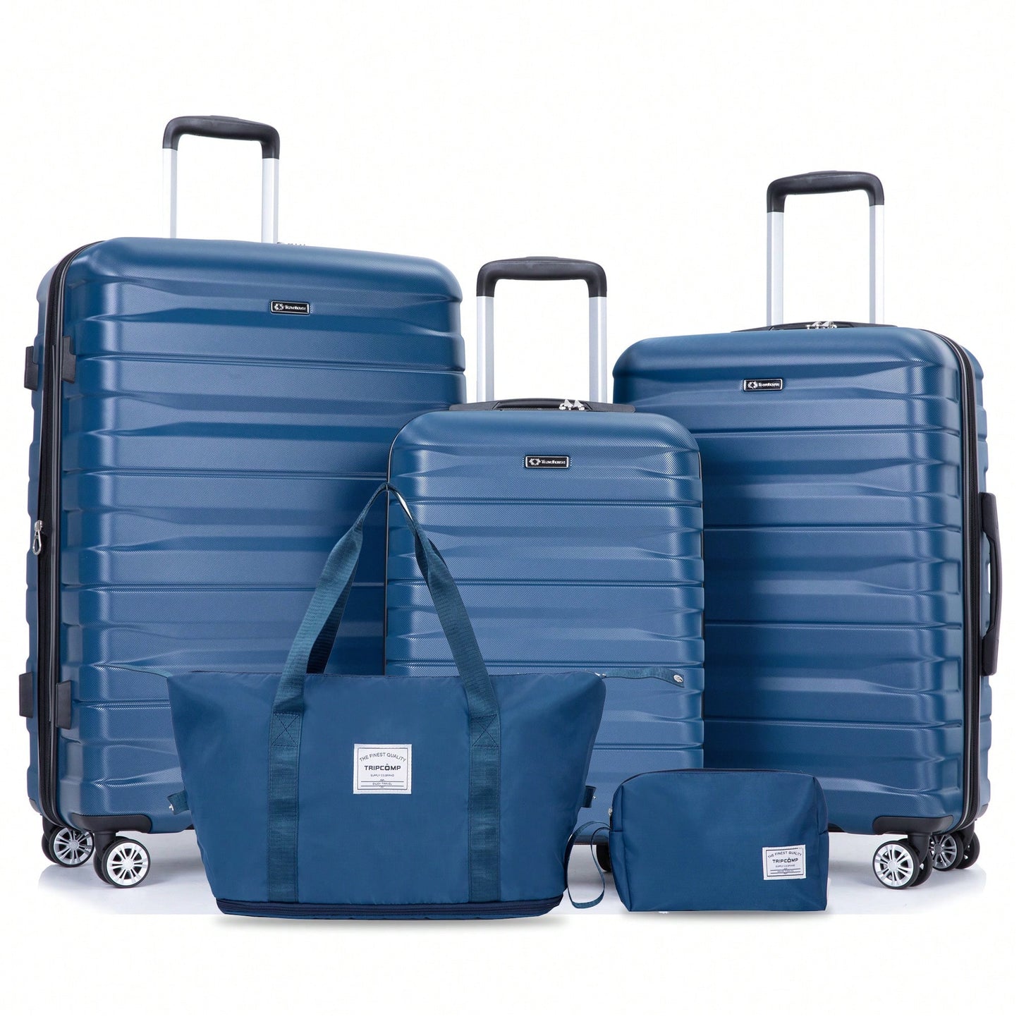 Expandable 5-Piece Hard Shell Luggage Set With TSA Lock And Spinner Wheels Lightweight Travel Bags For Men And Women