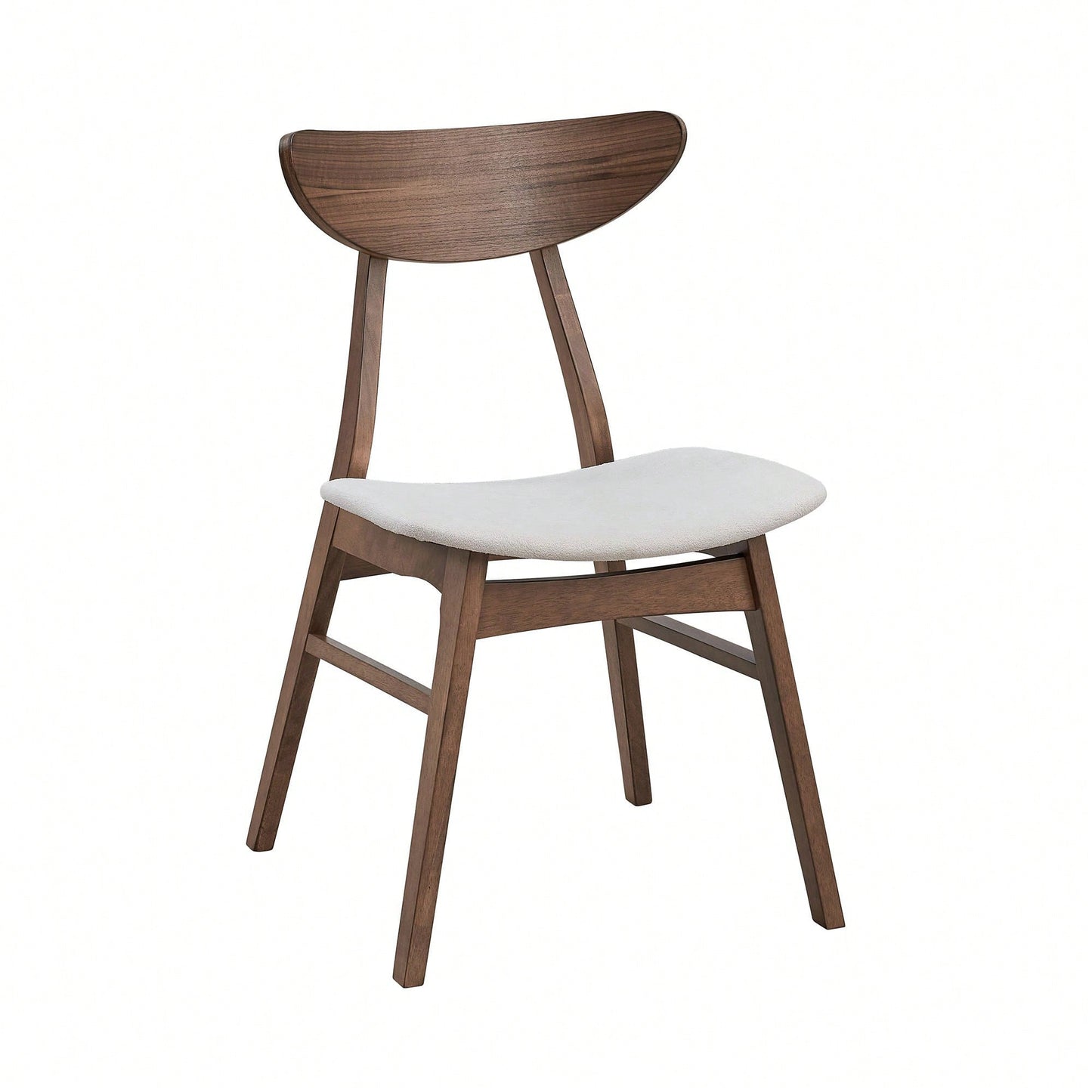 Modern Upholstered Wooden Dining Chairs Set Of 2 For Kitchen Living Room Restaurant Black