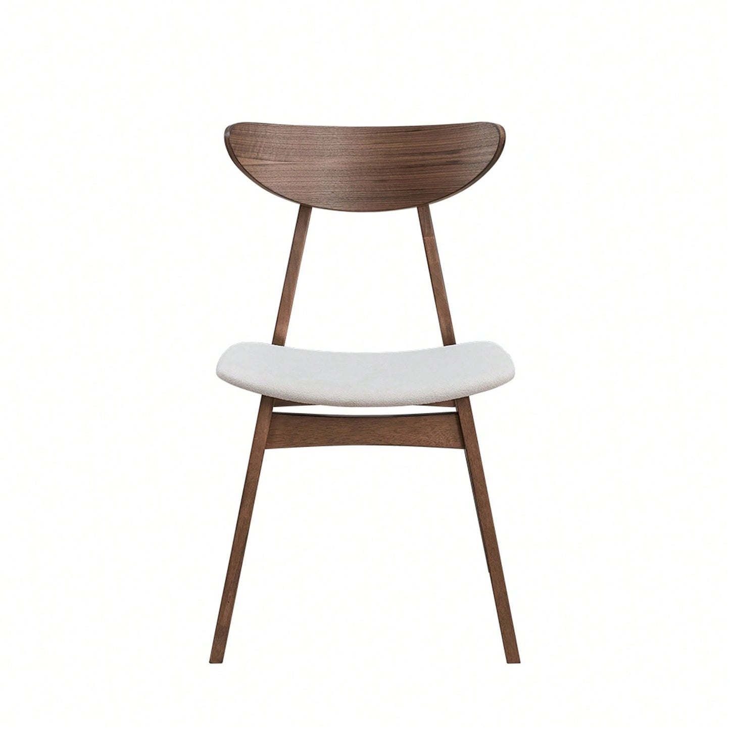 Modern Upholstered Wooden Dining Chairs Set Of 2 For Kitchen Living Room Restaurant Black