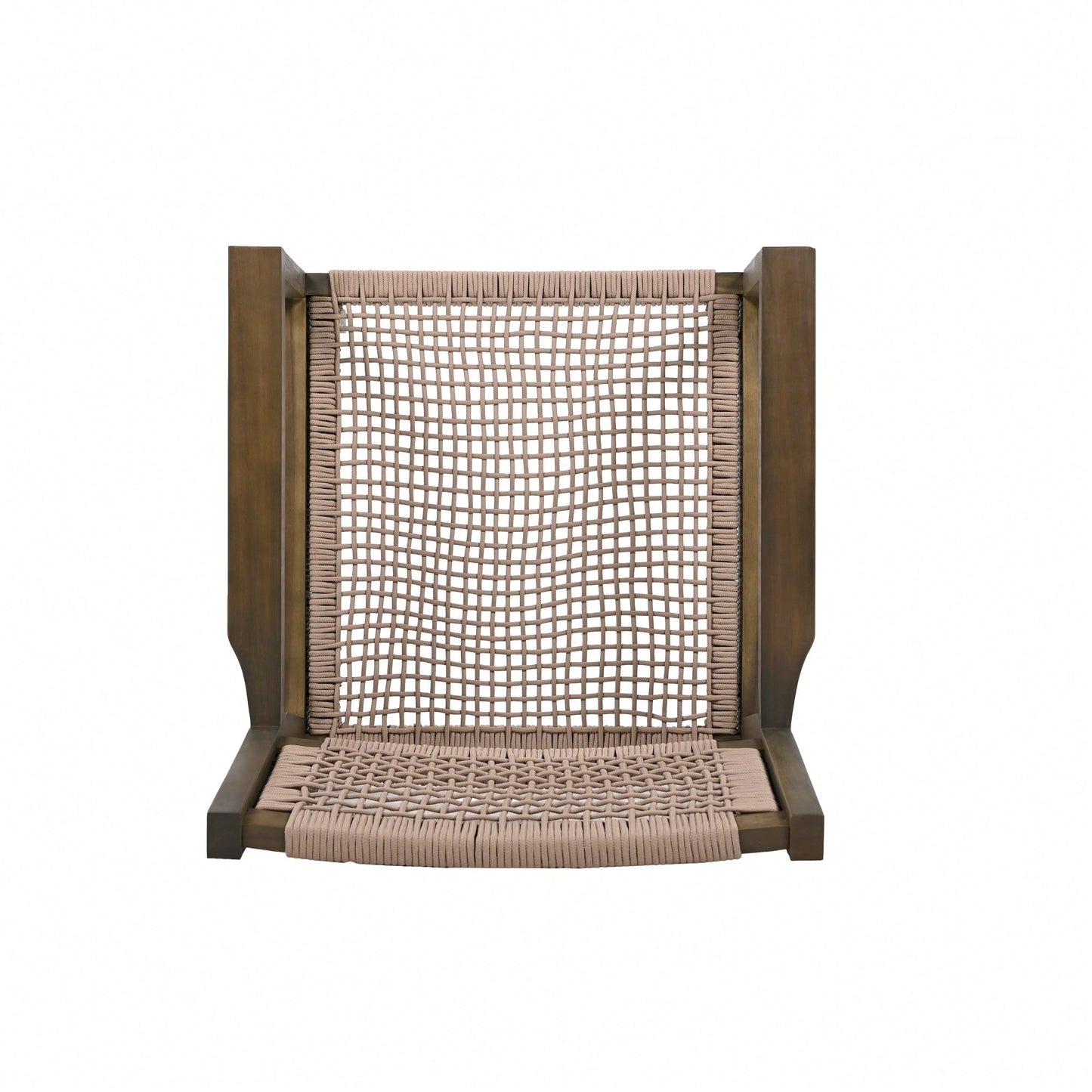 Set Of 2 Light Brown Braided Dining Chairs For Stylish Home Decor