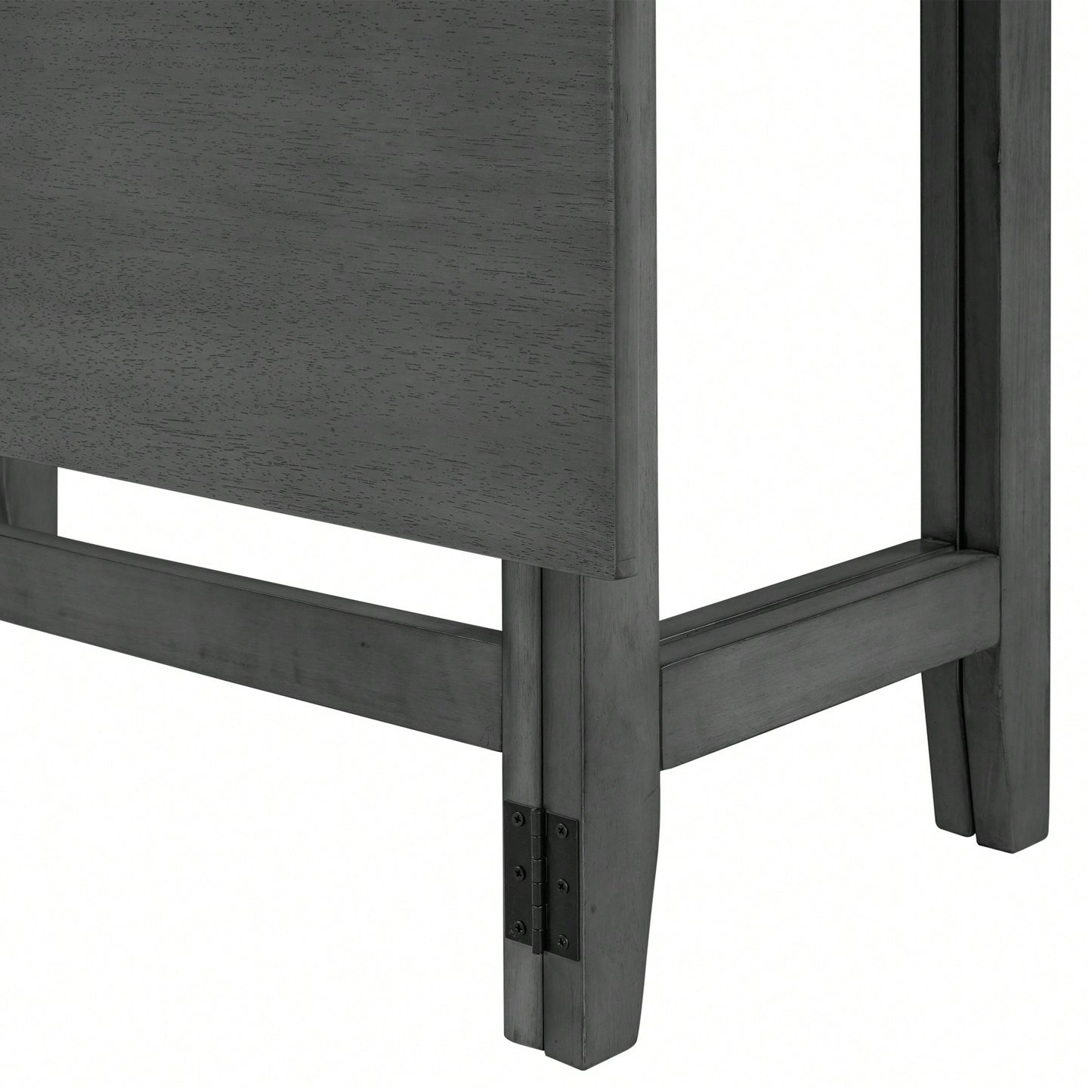 Extendable White Wood Dining Table With Drop Leaf Design For Small Spaces