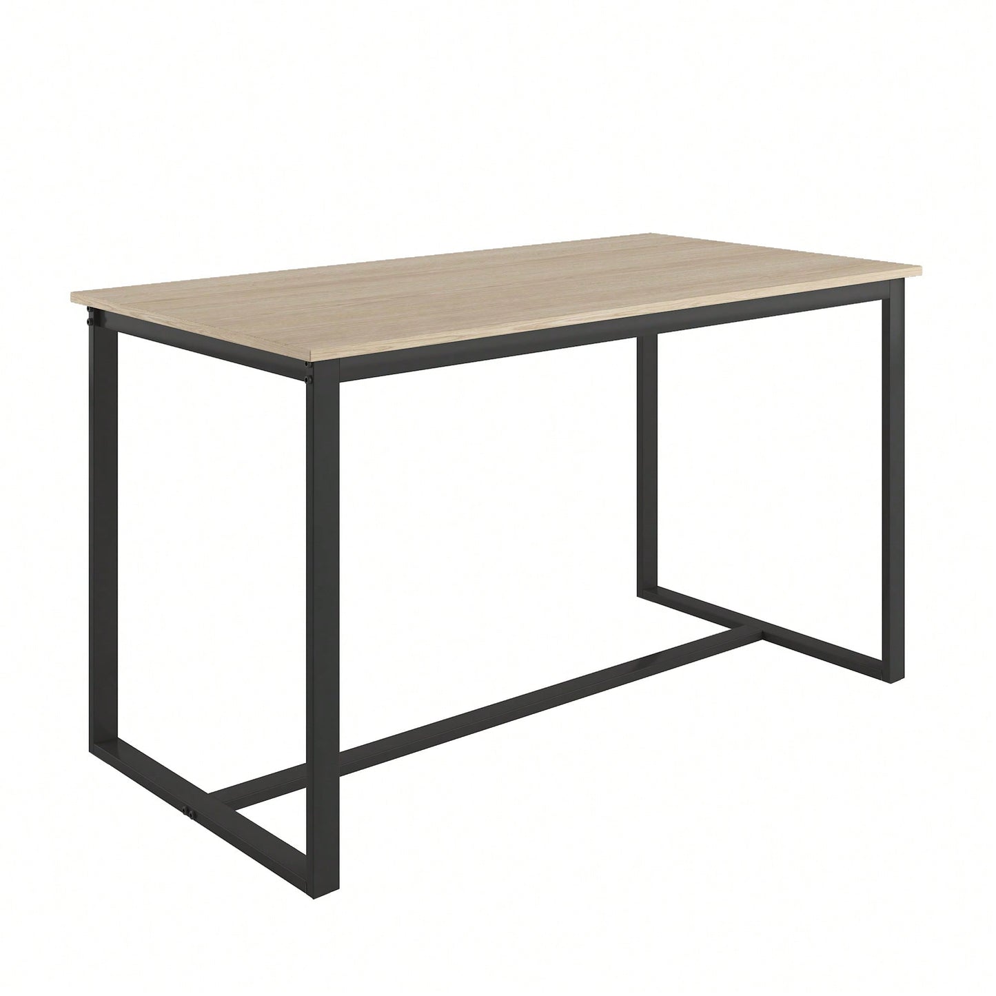 Industrial Style Five-Piece Dining Set With Backrest Sturdy Table And Chairs
