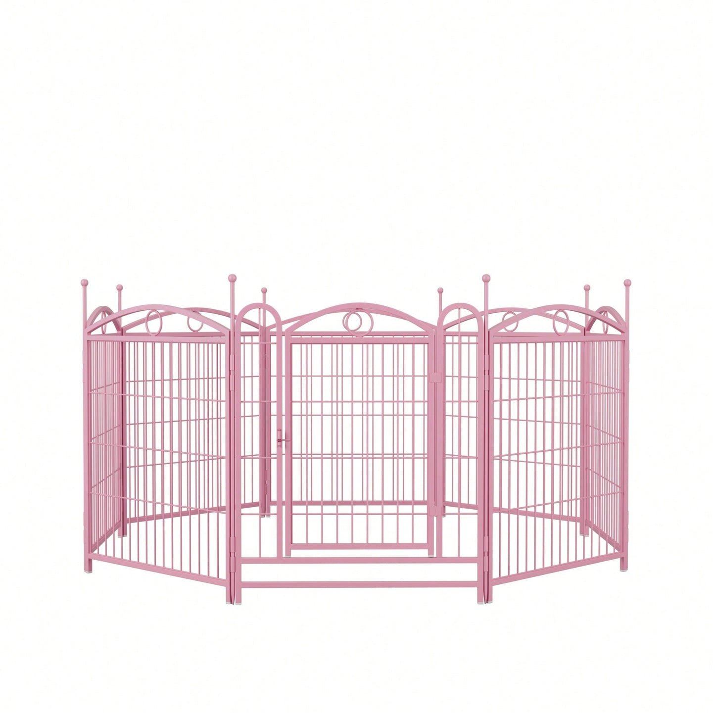 8 Panel 32 Inch Heavy Duty Metal Dog Playpen Indoor Outdoor Exercise Fence With Doors For Large Medium Small Dogs