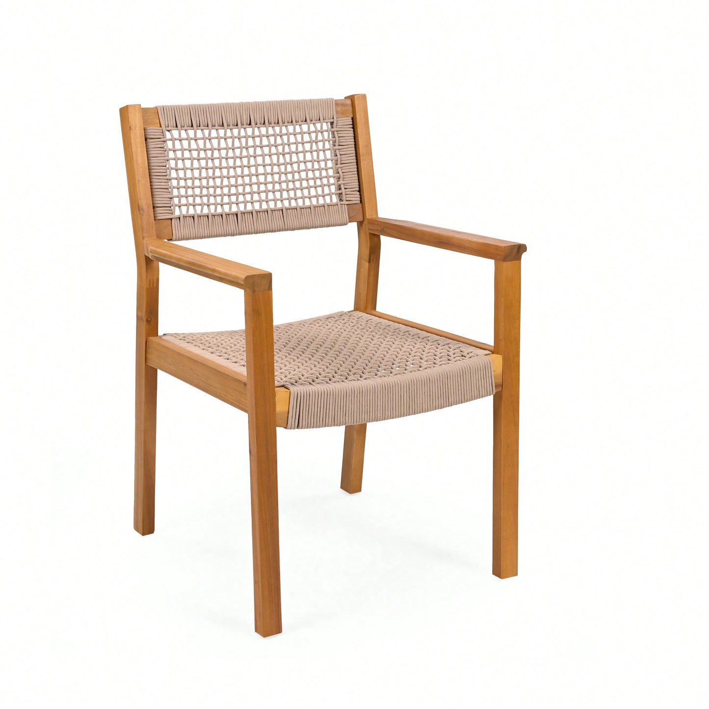 Stylish Dark Grey Braided Dining Chair For Modern Interiors