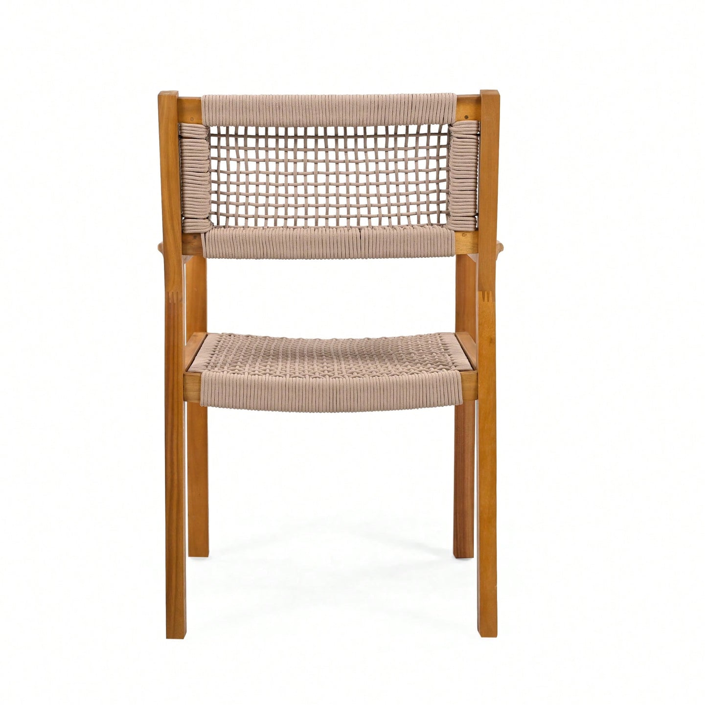 Stylish Dark Grey Braided Dining Chair For Modern Interiors