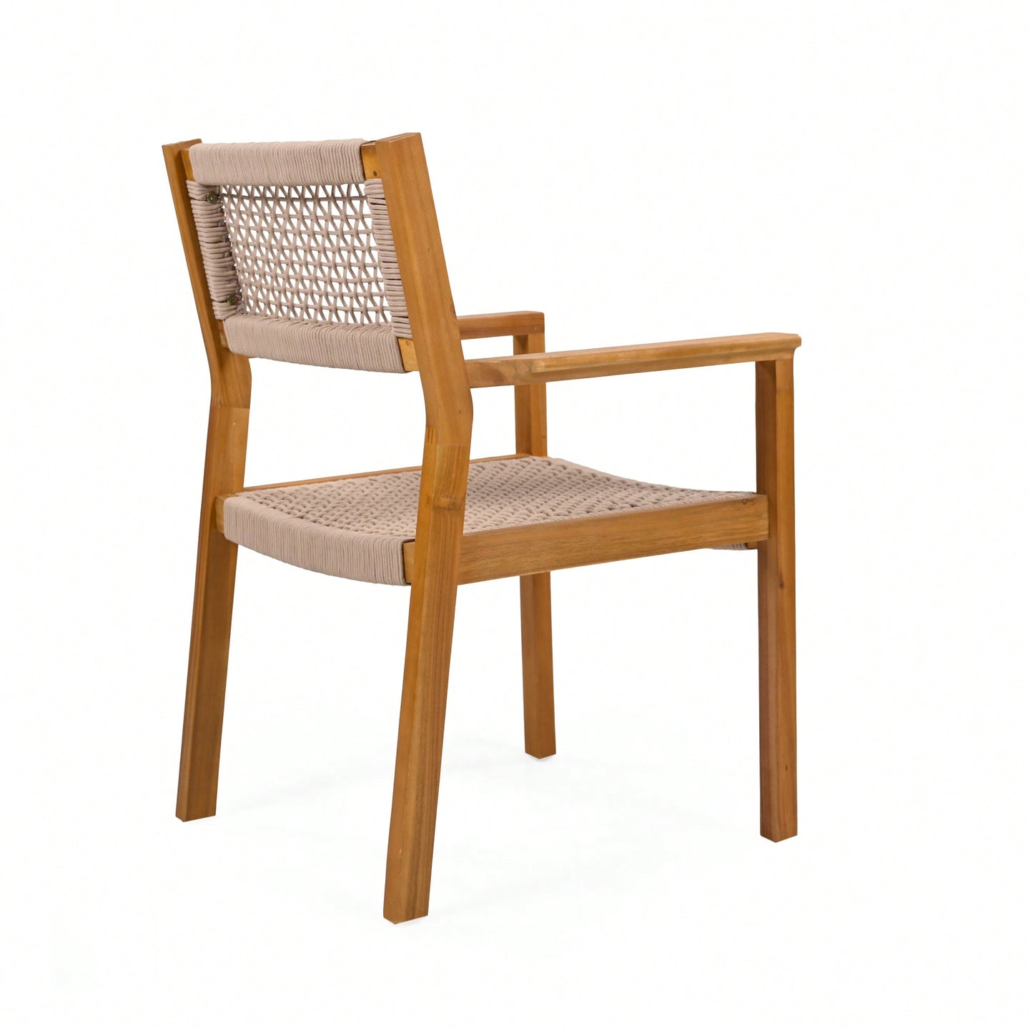 Stylish Dark Grey Braided Dining Chair For Modern Interiors